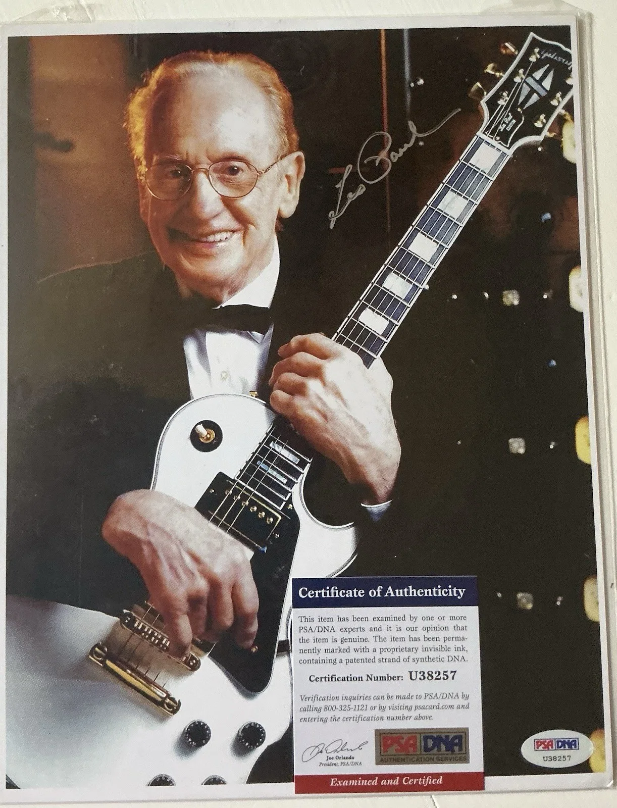 Les Paul COA PSA DNA Signed Autograph Lot Of 4. 3 Are Certified., изображение 5