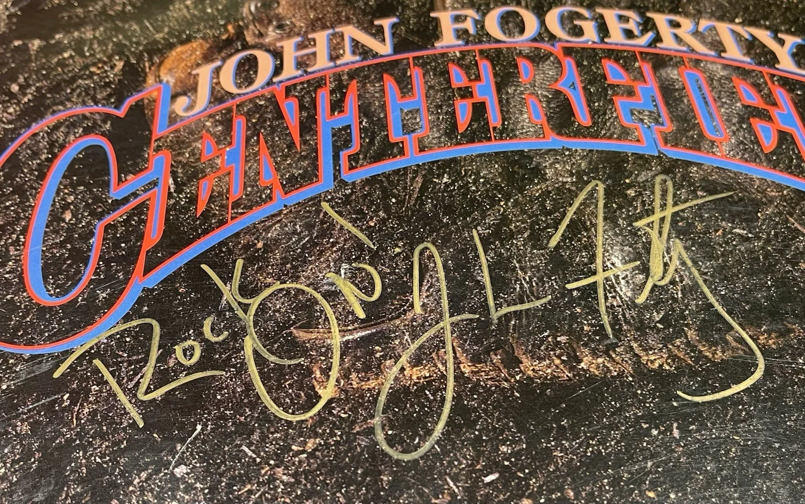John Fogerty Signed CENTERFIELD Vinyl LP 1985 1st Press Creedence CCR Autograph, изображение 2