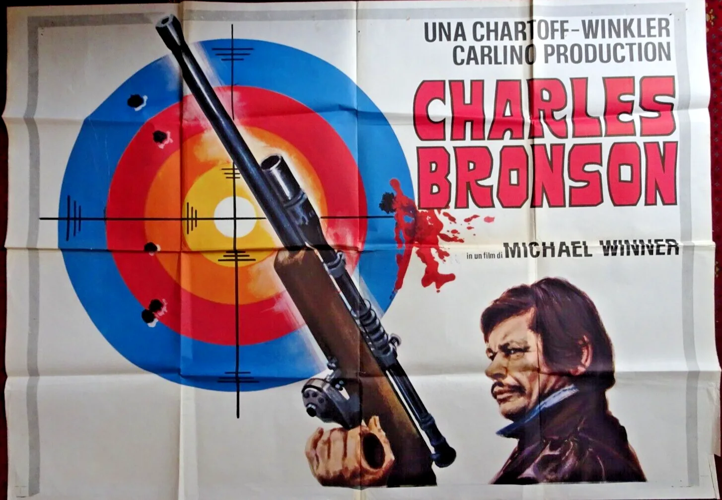 The Mechanic Italian Poster 4 Fogli Charles Bronsan Michael Winner Huge 55x76, изображение 2