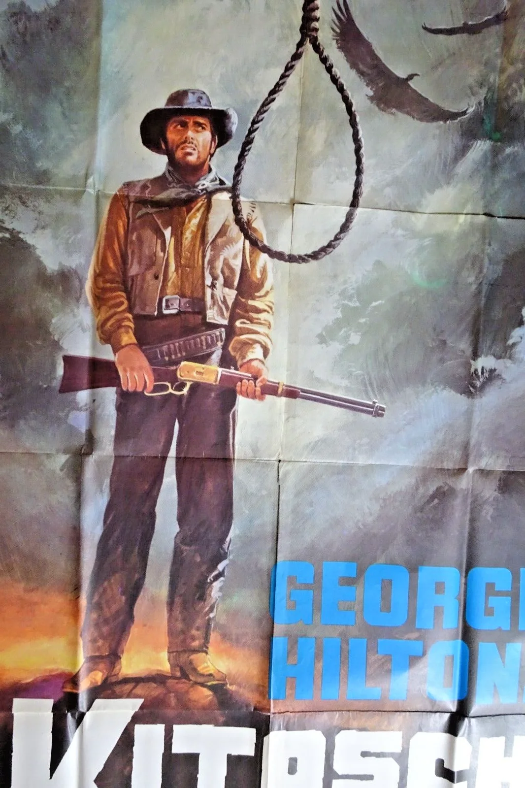 Kitosch the Man Who Came from the North Italian Poster George Hilton Huge 55x39, изображение 3