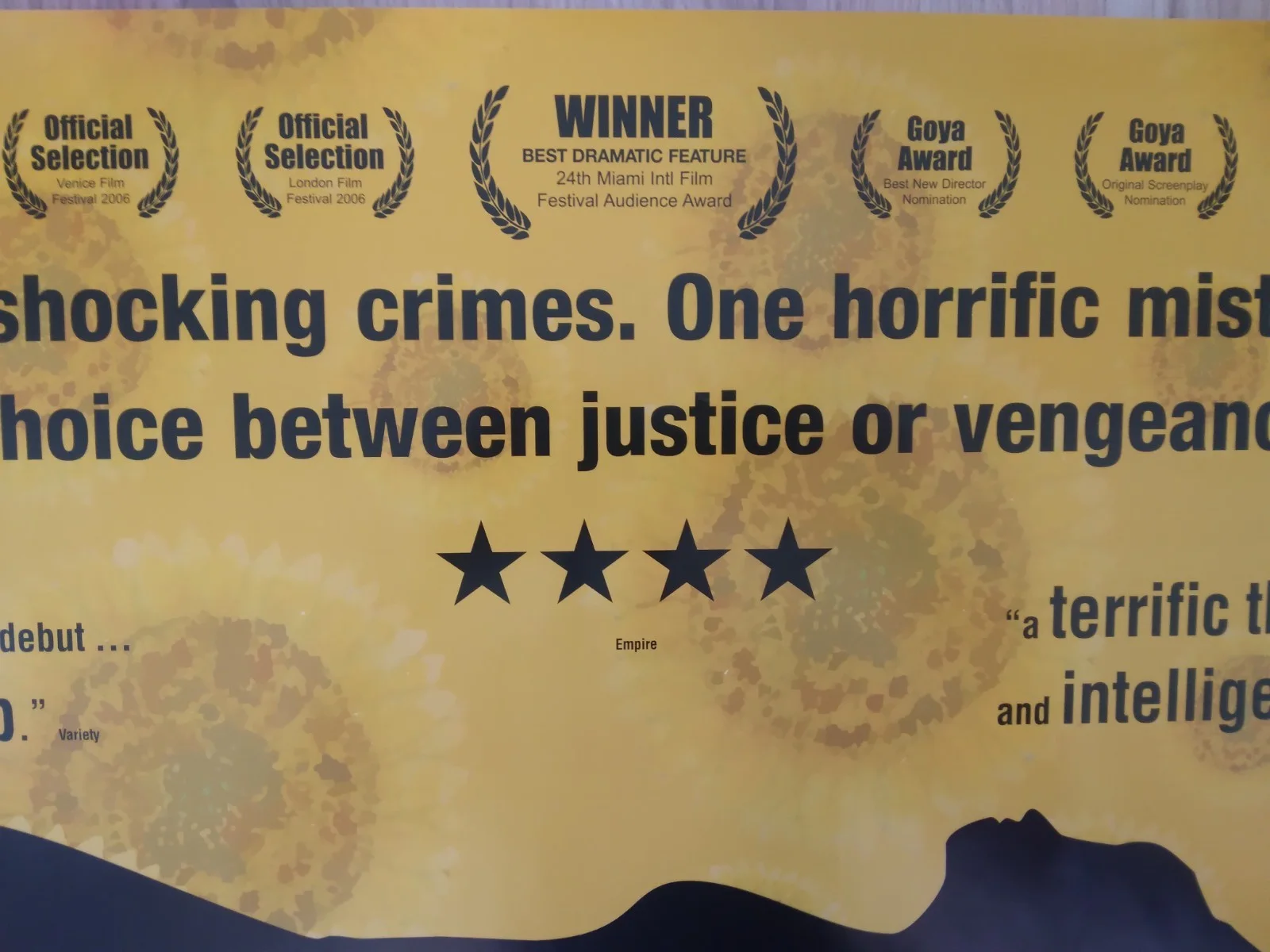 The Night of the Sunflowers original movie 2006 poster UK quad, изображение 3