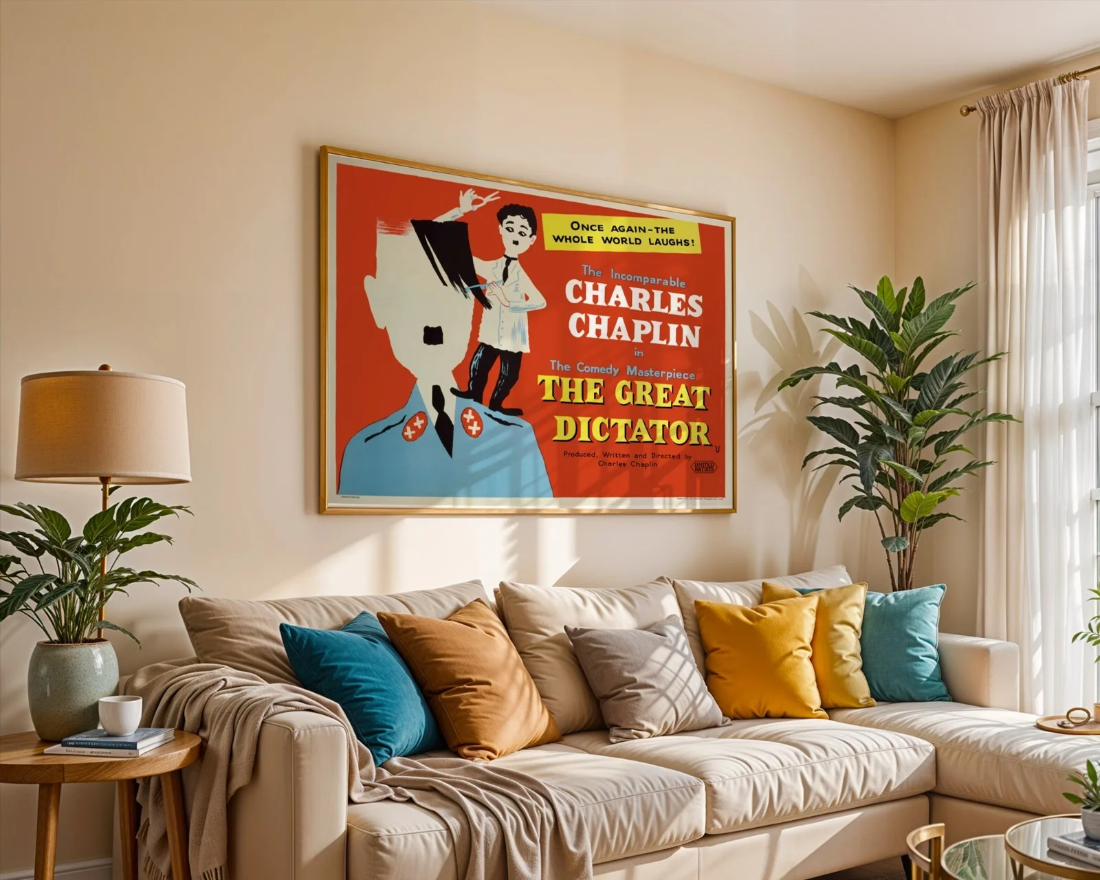 The Great Dictator - 1940 Satirical War Film Restored 30" x 40" UK Quad Poster, изображение 5