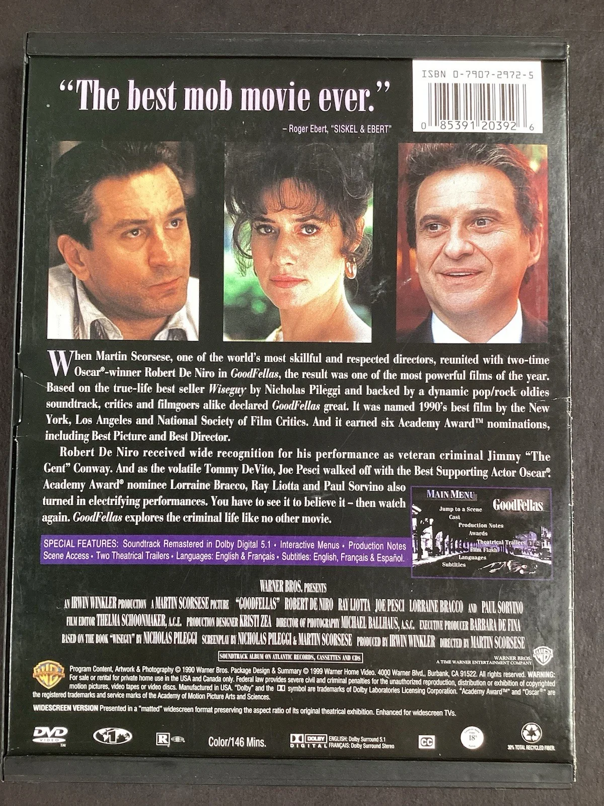 Henry Hill — Henry Hill Signed DVD Goodfellas Gangster DeNiro Mafia Inscription Autograph JSA, image 3