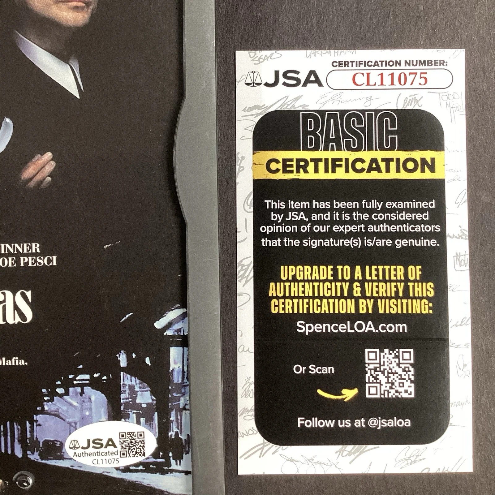 Henry Hill — Henry Hill Signed DVD Goodfellas Gangster DeNiro Mafia Inscription Autograph JSA, image 5