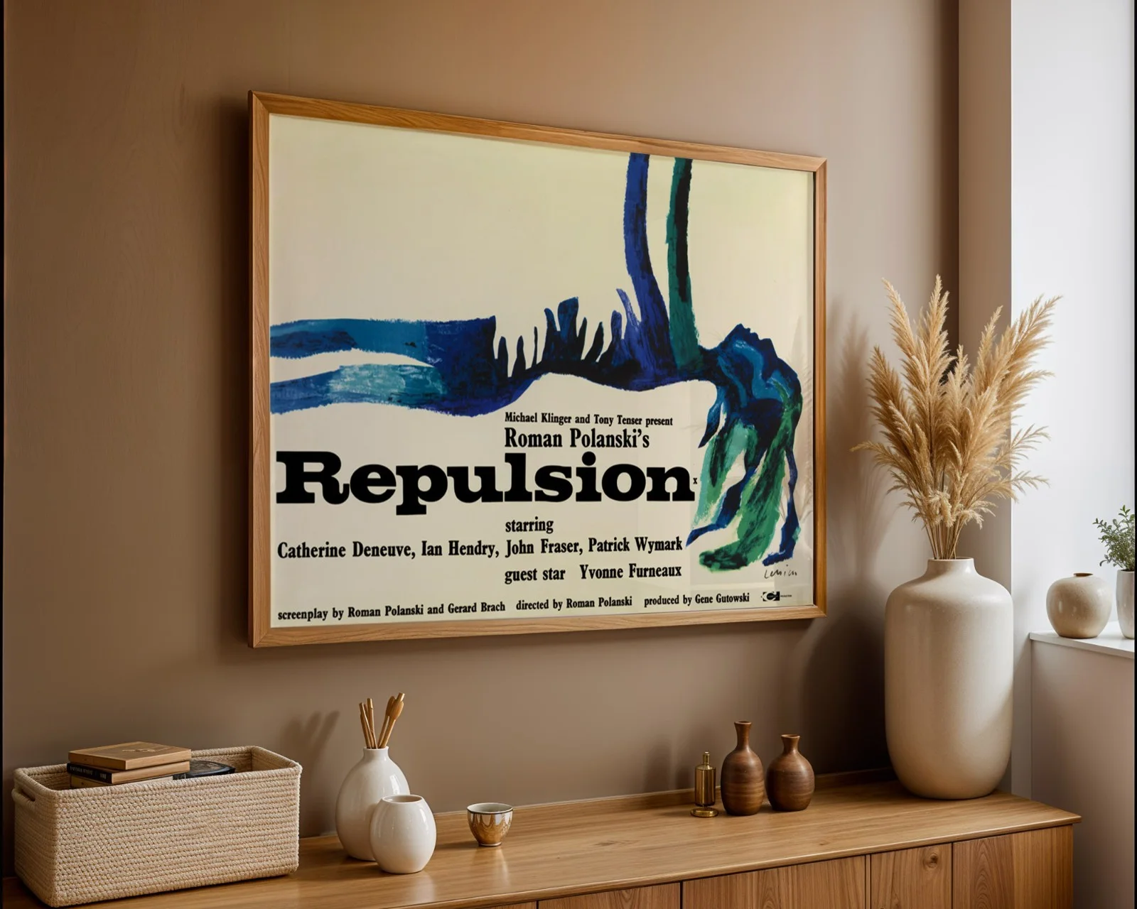 Repulsion - 1965 Psychological Horror Film Restored 30" x 40" UK Quad Poster, изображение 3