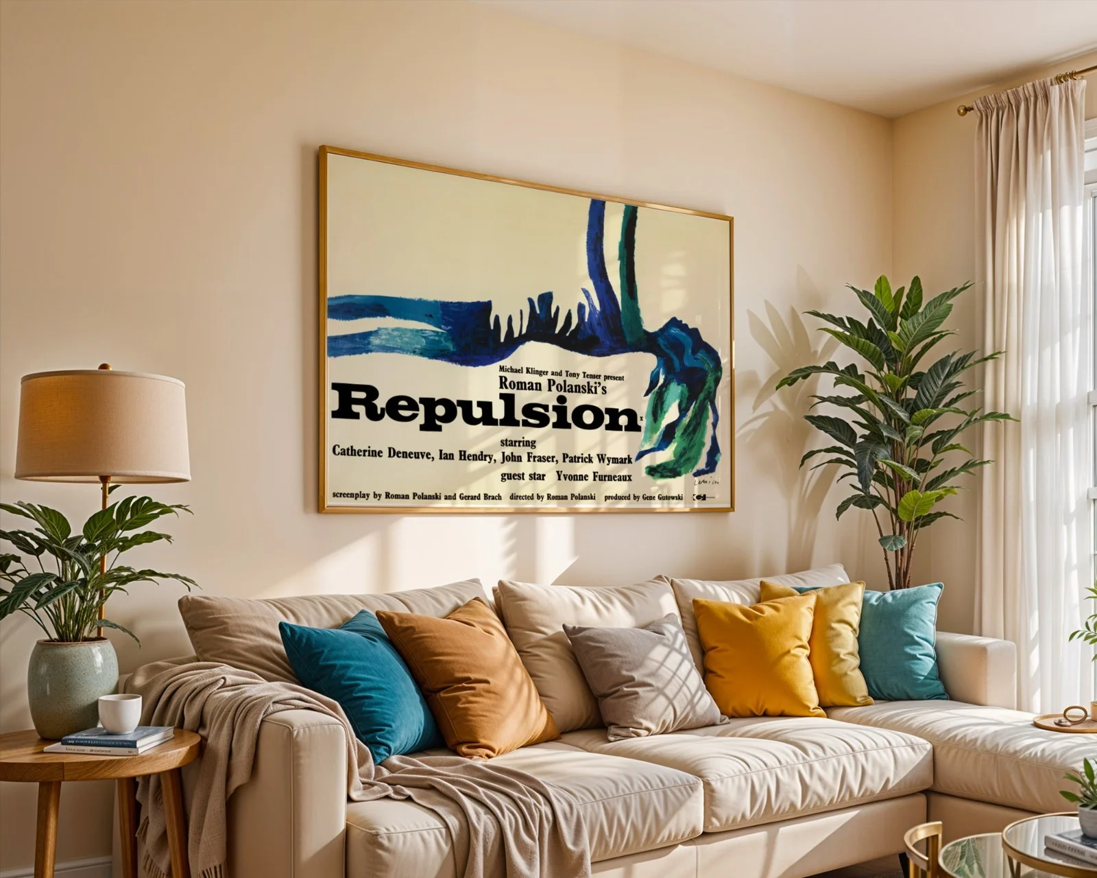 Repulsion - 1965 Psychological Horror Film Restored 30" x 40" UK Quad Poster, изображение 5
