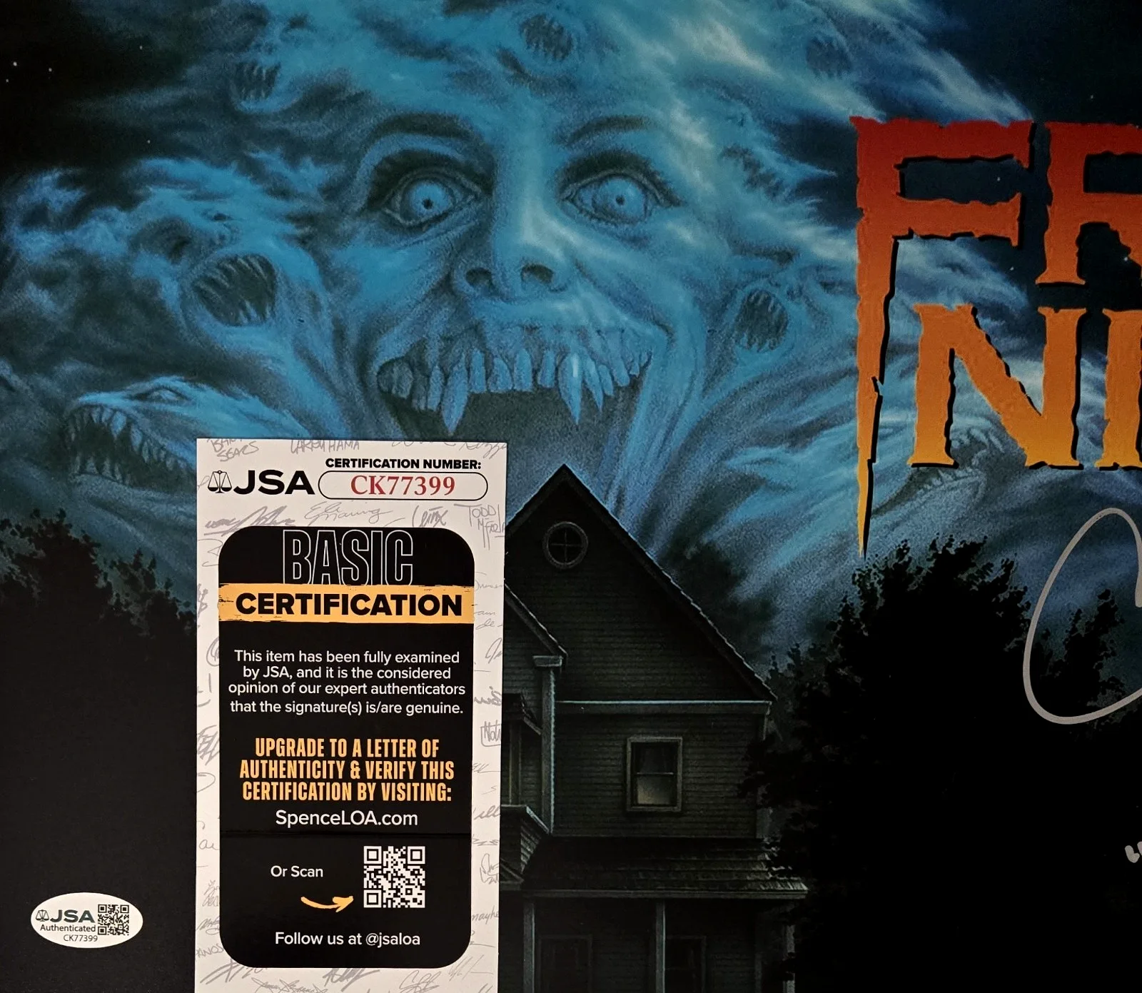 CHRIS SARANDON — Chris Sarandon Signed Photo Fright Night 11x17 Jerry Horror JSA COA 405, image 2