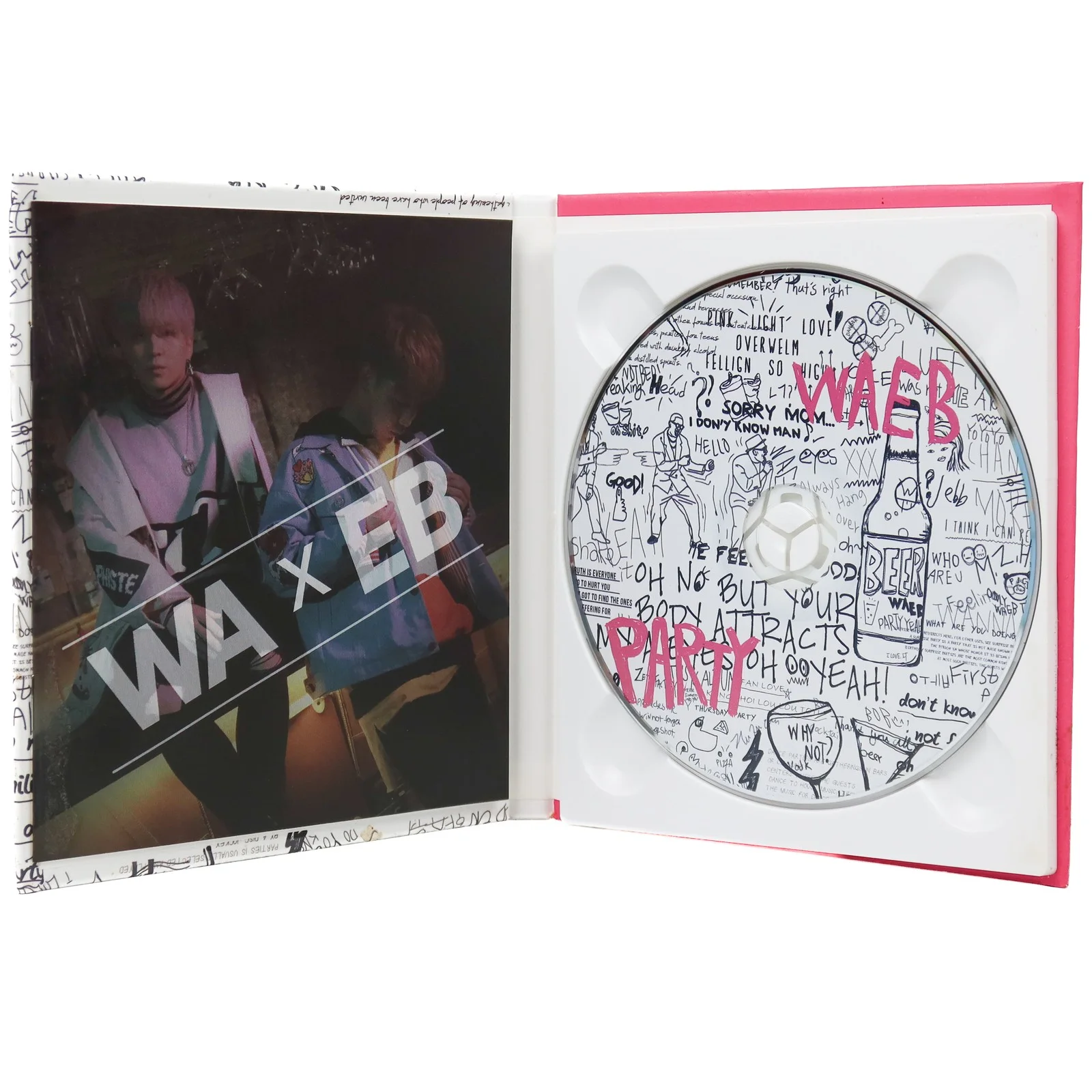 WAEB - Party 1st Mini Album Signed Promo CD 2017, image 3