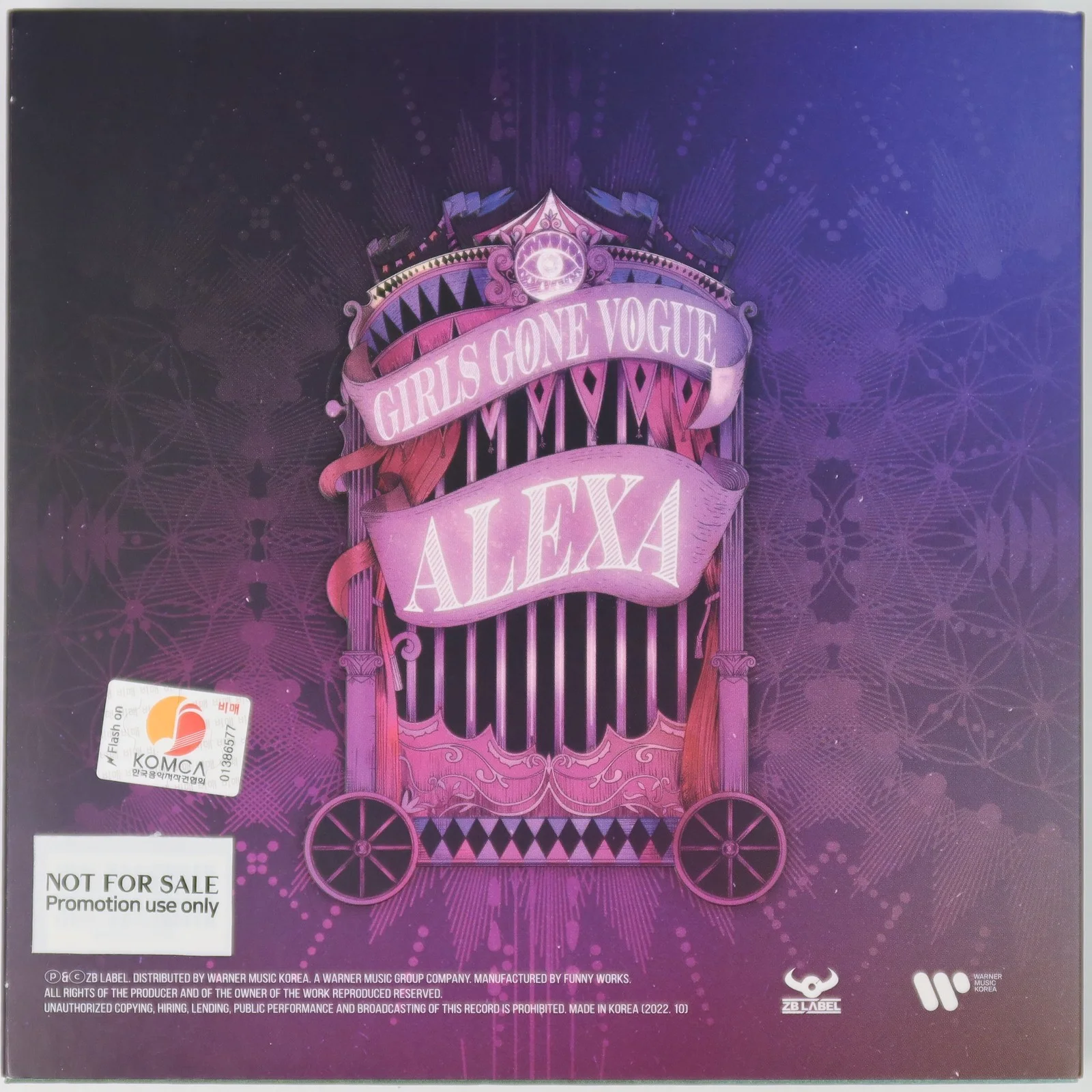 AleXa - Girls Gone Vogue 1st Mini Album Signed Autographed Promo CD 2022, изображение 2