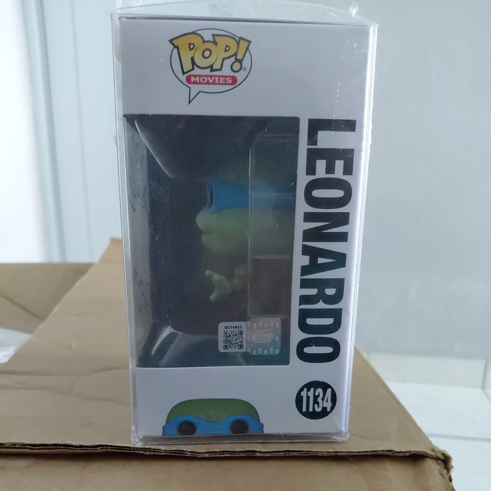 cam clarke — Signed CAM CLARKE Leonardo TMNT Funko Pop 1134 Autograph, image 2