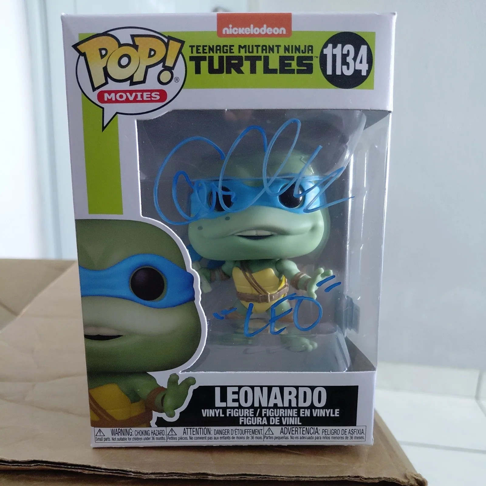 cam clarke — Signed CAM CLARKE Leonardo TMNT Funko Pop 1134 Autograph, image 5