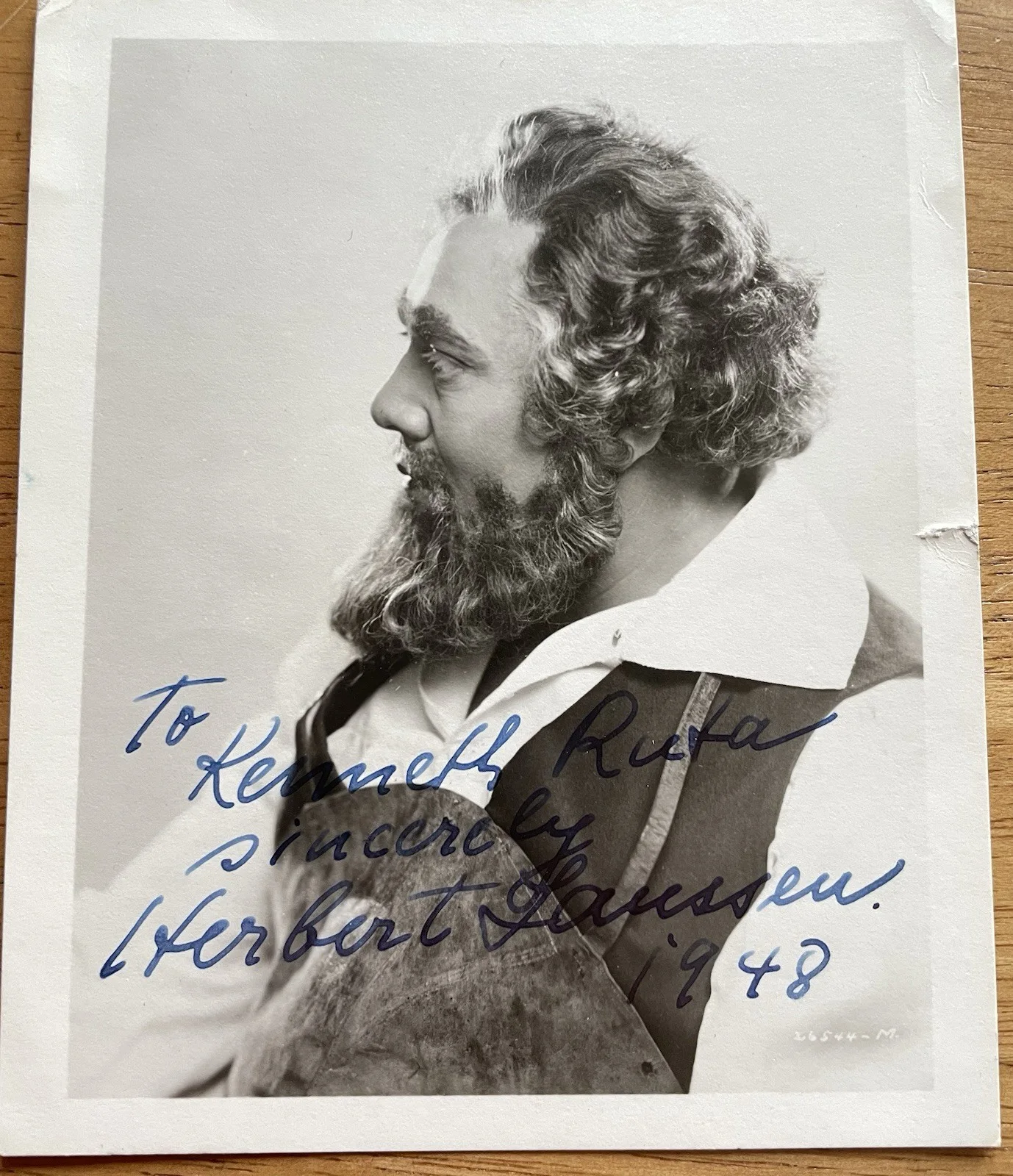 German Opera Baritone Herbert Janssen Autograph Photo, image 2
