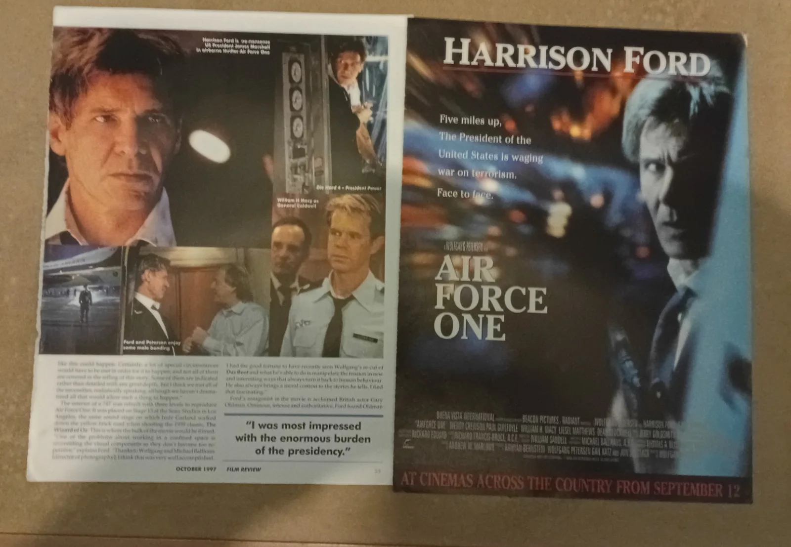 HARRISON FORD MAGAZINE & NEWSPAPER CUTTINGS, image 2
