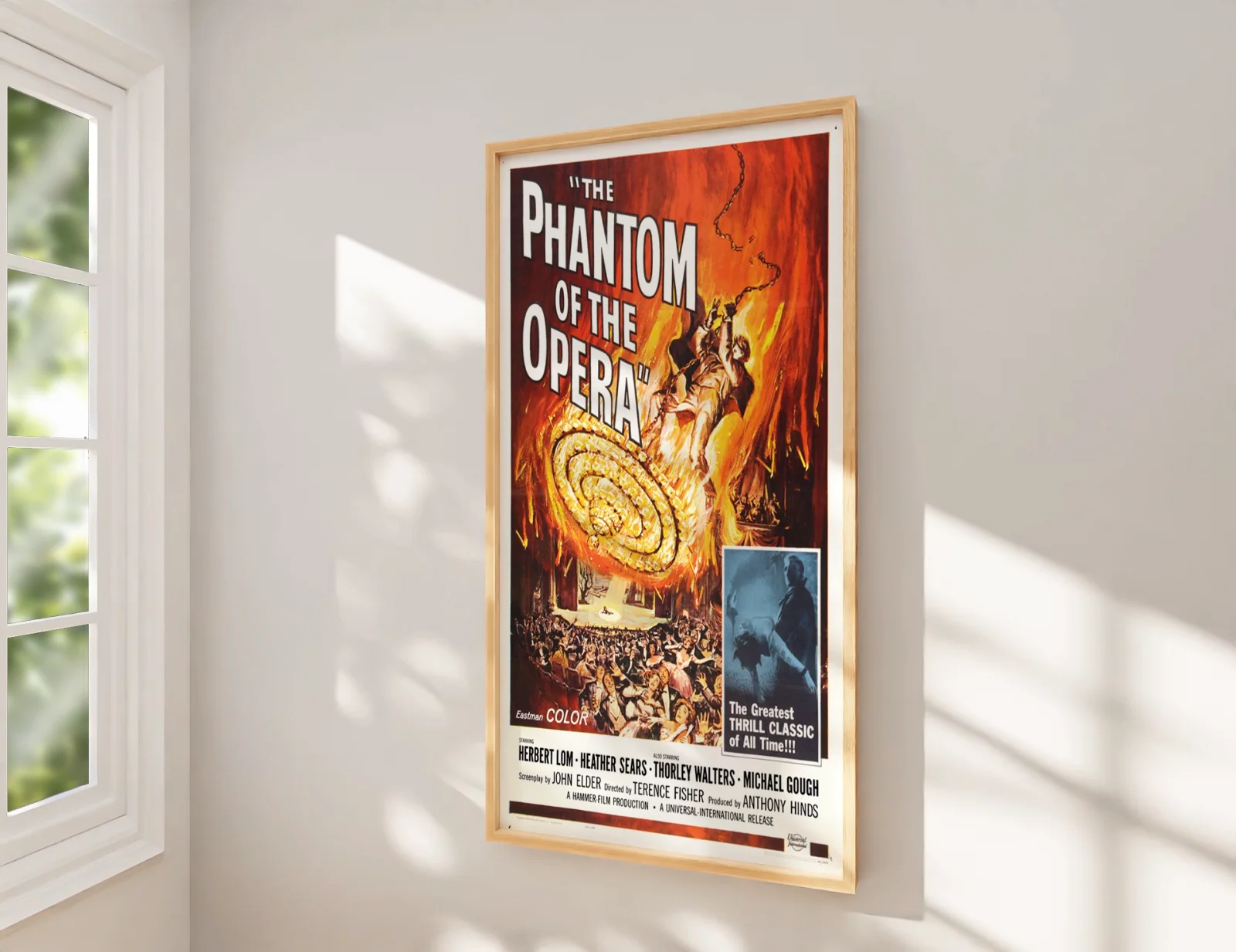 The Phantom Of The Opera - 1962 Film Restored 27.2" x 41" US One Sheet Poster, изображение 2