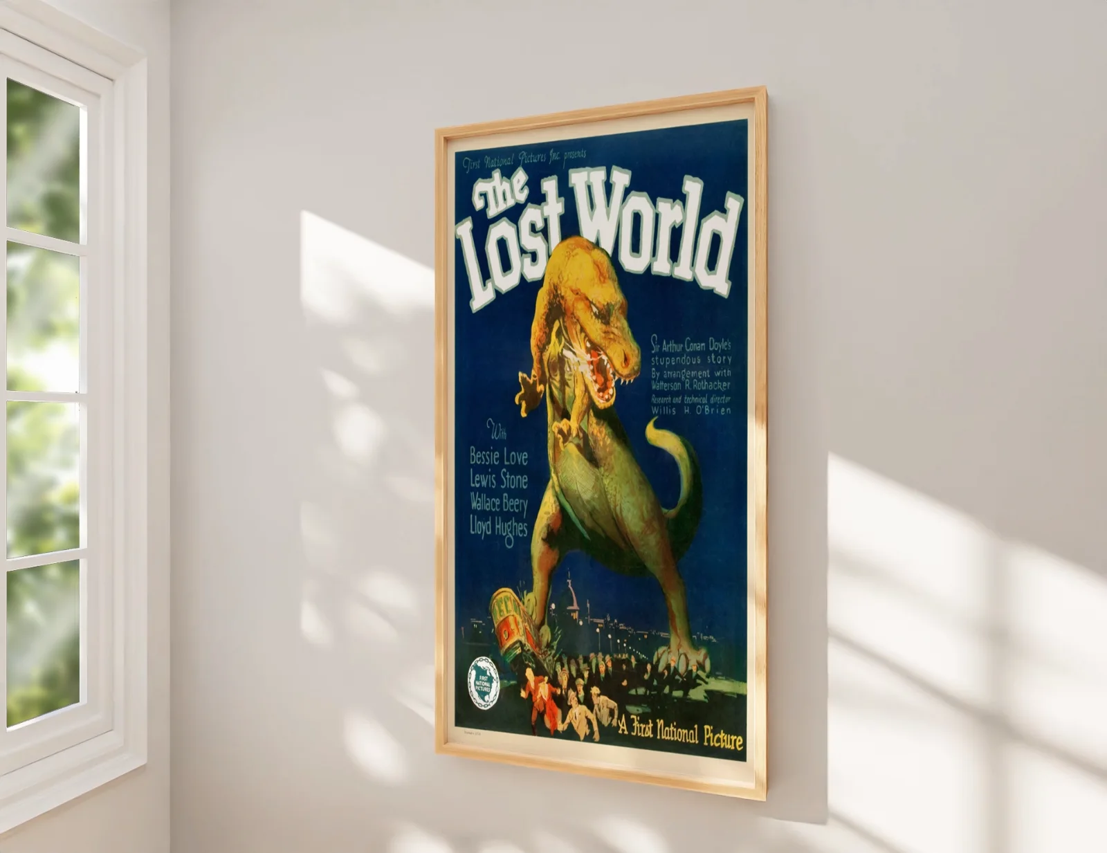 The Lost World - 1925 Silent Monster Film Restored 27.2" x 41" US One Sheet, изображение 2