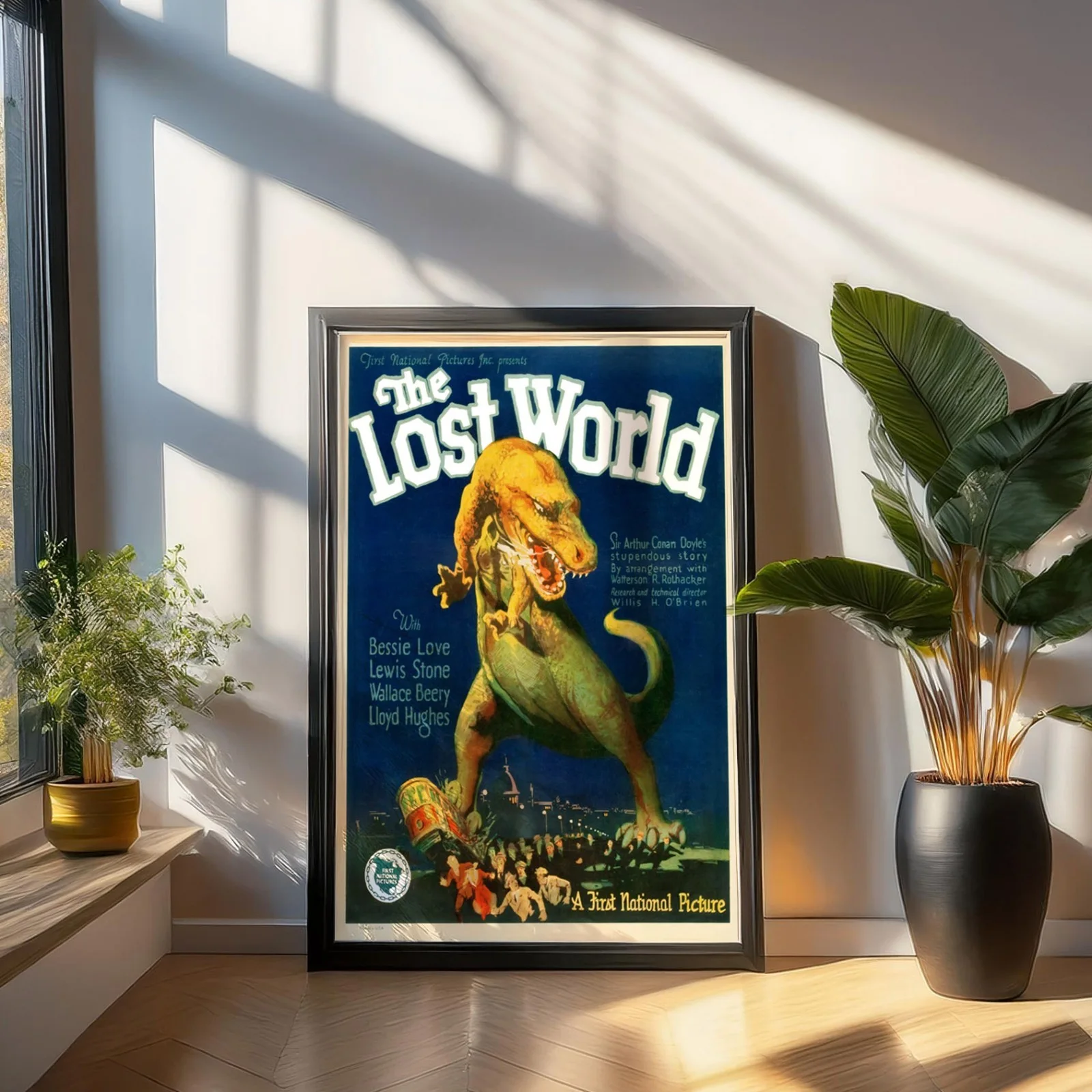 The Lost World - 1925 Silent Monster Film Restored 27.2" x 41" US One Sheet, изображение 3