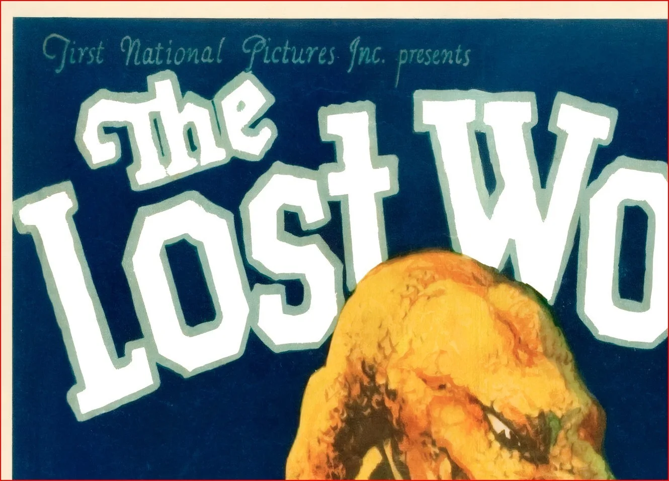 The Lost World - 1925 Silent Monster Film Restored 27.2" x 41" US One Sheet, изображение 4