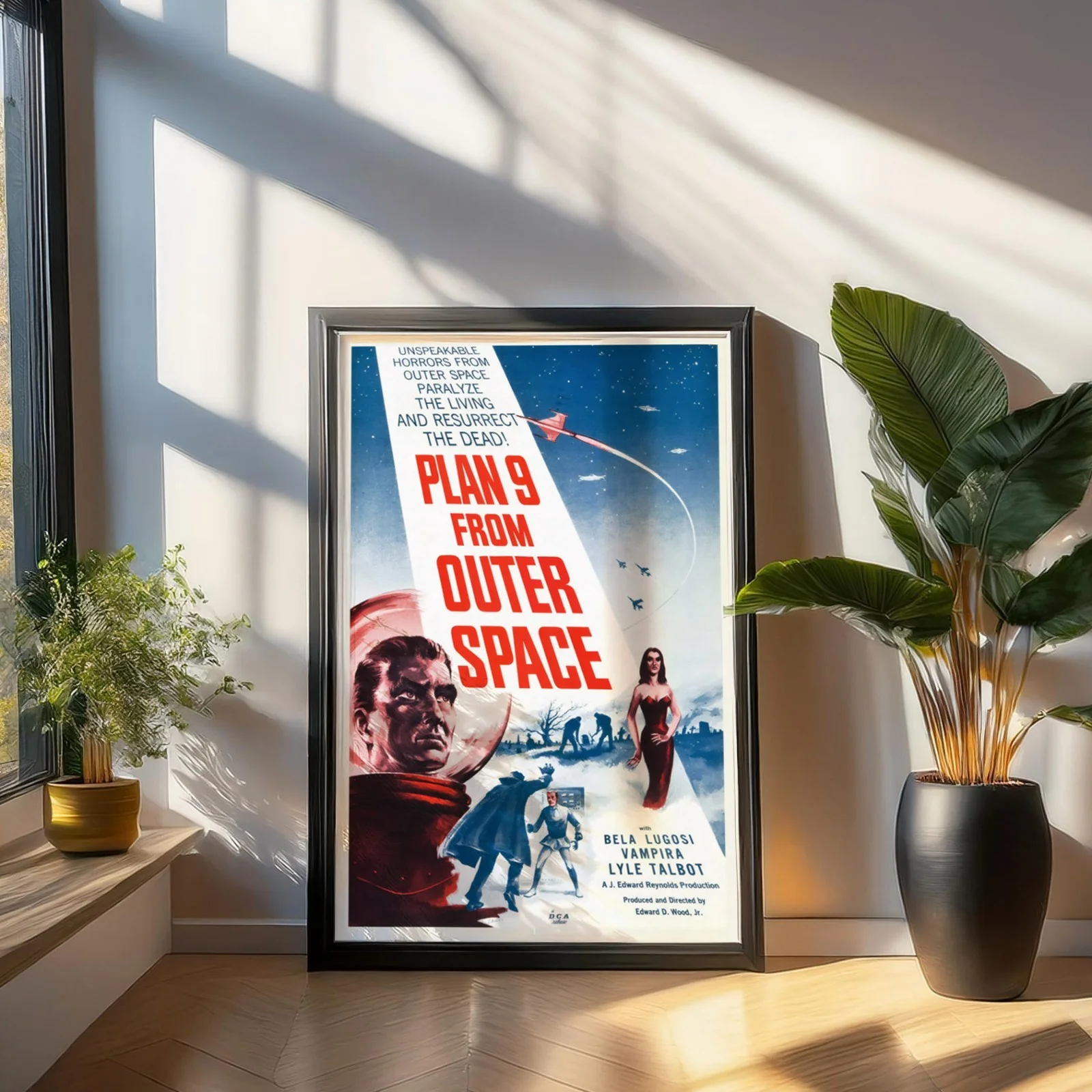Plan 9 From Outer Space - 1957 Horror B-movie Restored 27.2" x 41" US One Sheet, изображение 3