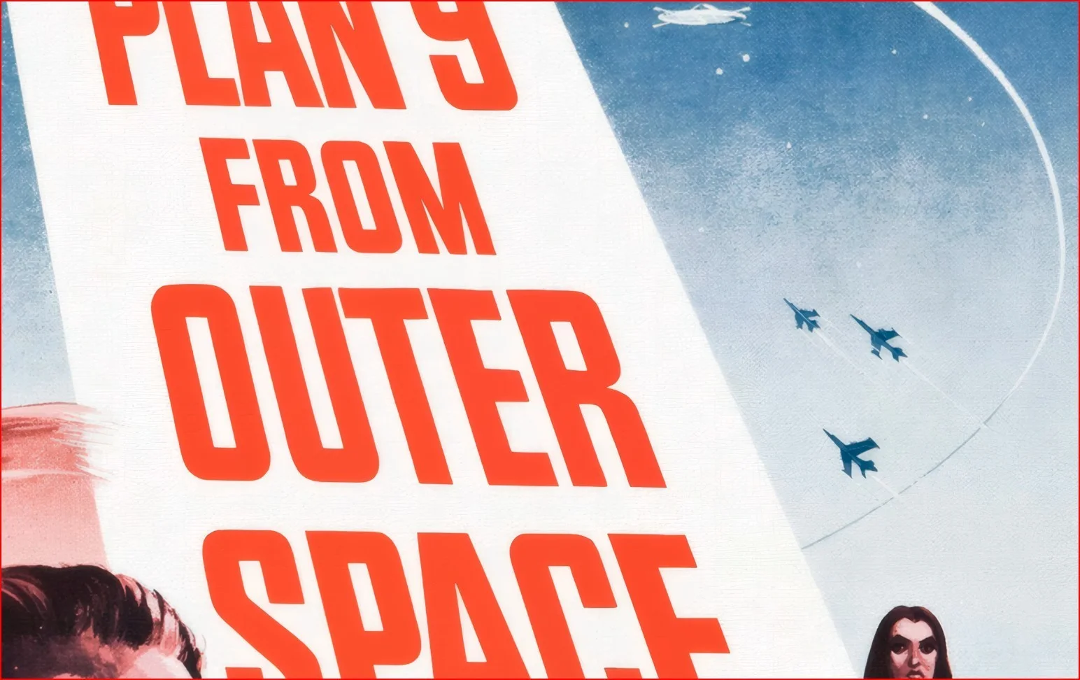 Plan 9 From Outer Space - 1957 Horror B-movie Restored 27.2" x 41" US One Sheet, изображение 5