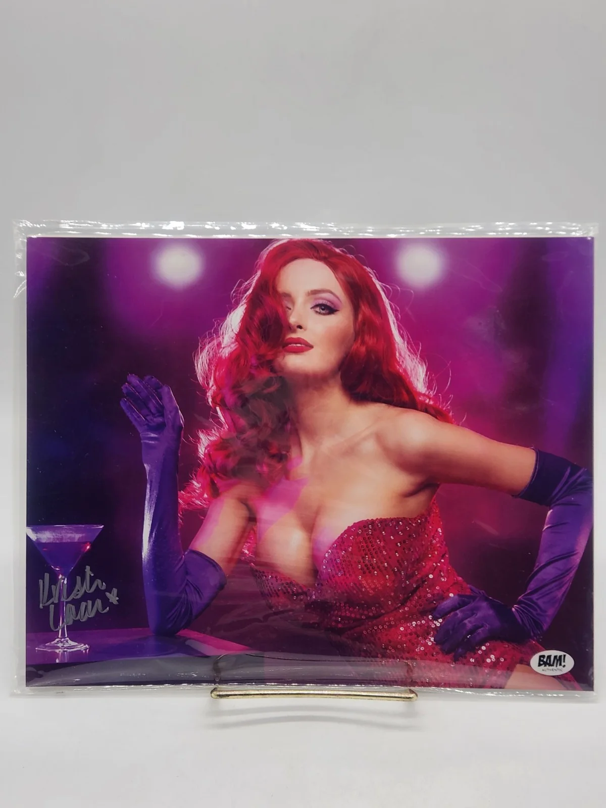 Kristen Lanae — Kristen Lanae Jessica Rabbit Signed 8x10 Photo Autographed BAM Exclusive COA