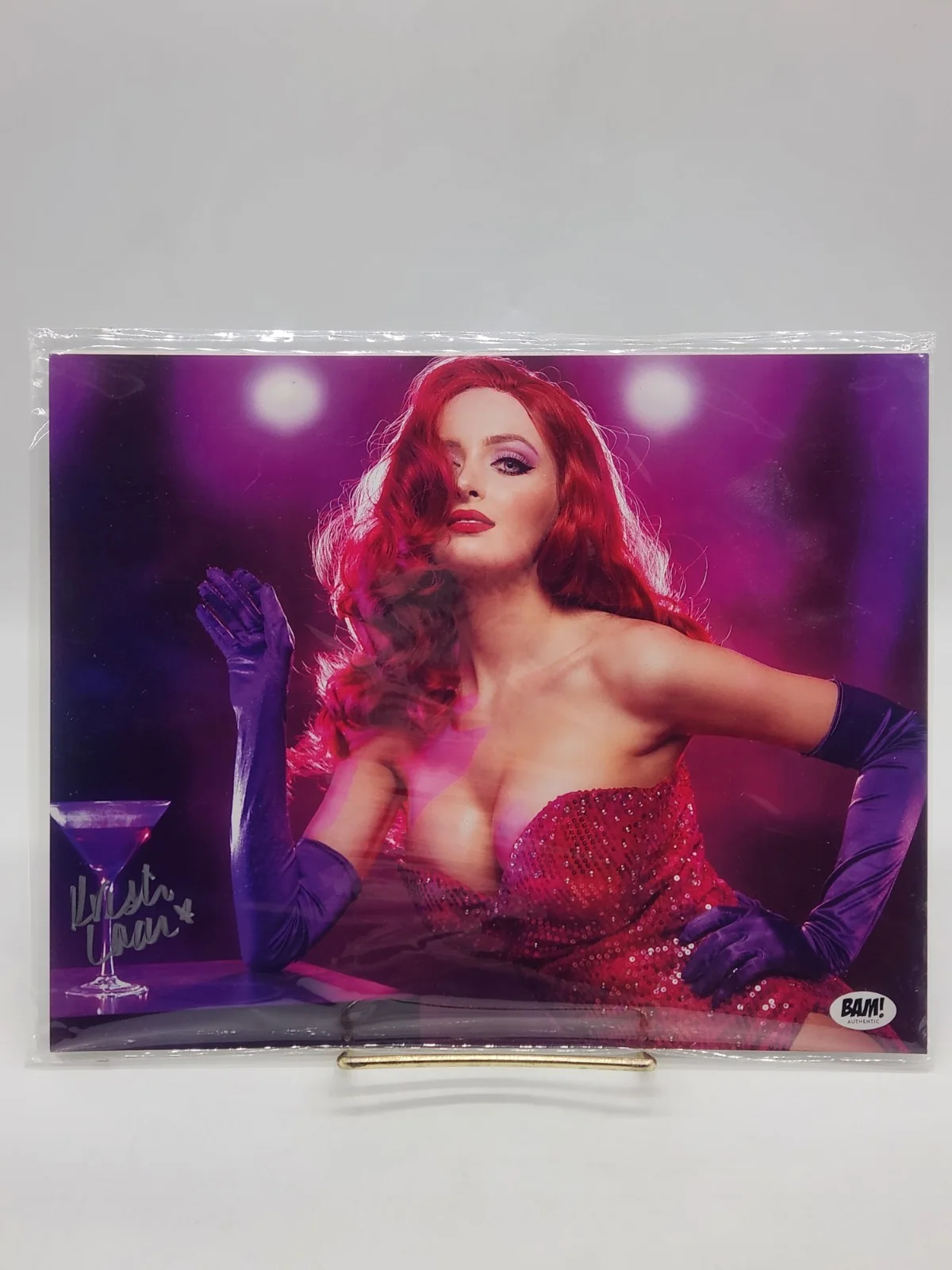 Kristen Lanae — Kristen Lanae Jessica Rabbit Signed 8x10 Photo Autographed BAM Exclusive COA, изображение 2