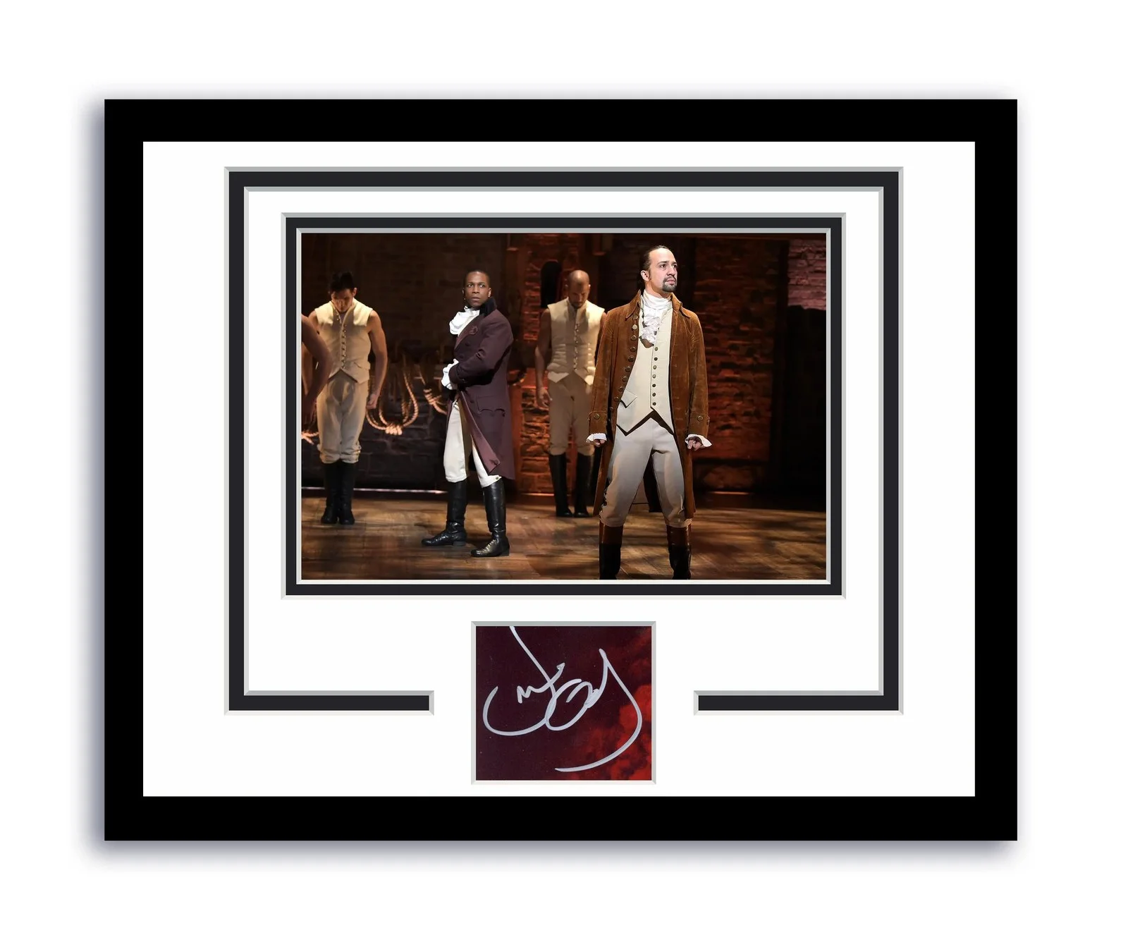 Leslie Odom Jr — Hamilton Burr Leslie Odom Jr. Autographed Signed 11x14 Framed Photo ACOA