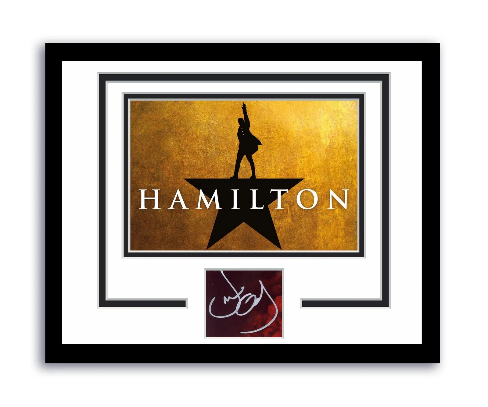 Leslie Odom Jr — Hamilton Burr Leslie Odom Jr. Autographed Signed 11x14 Framed Photo ACOA