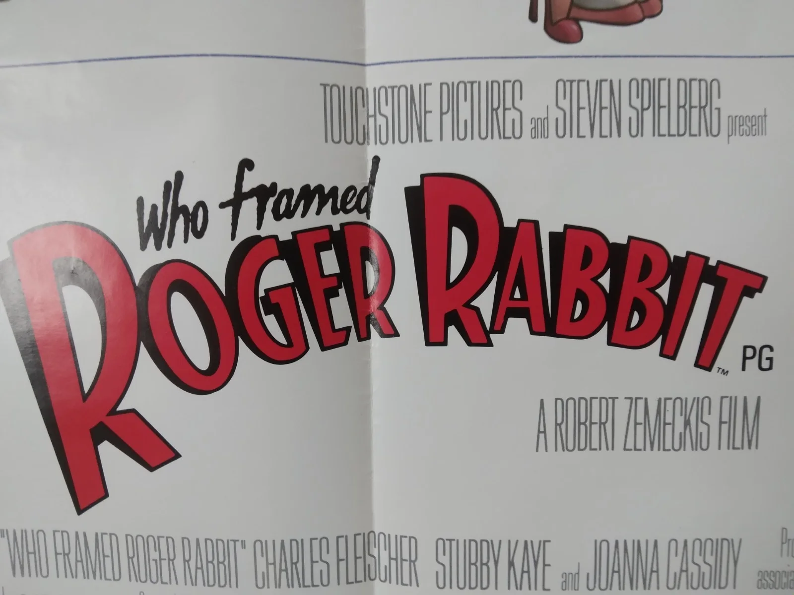Who Framed Roger Rabbit original movie 1988 poster UK quad, image 3