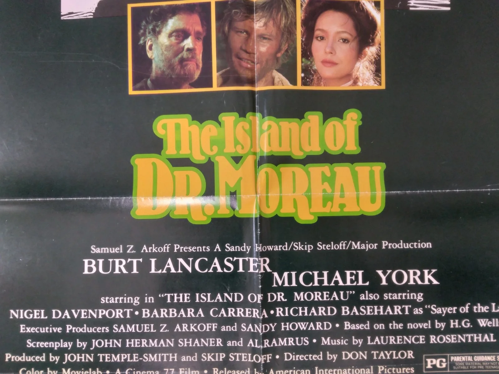 The Island of Dr Moreau original movie 1977 poster US one sheet, изображение 2
