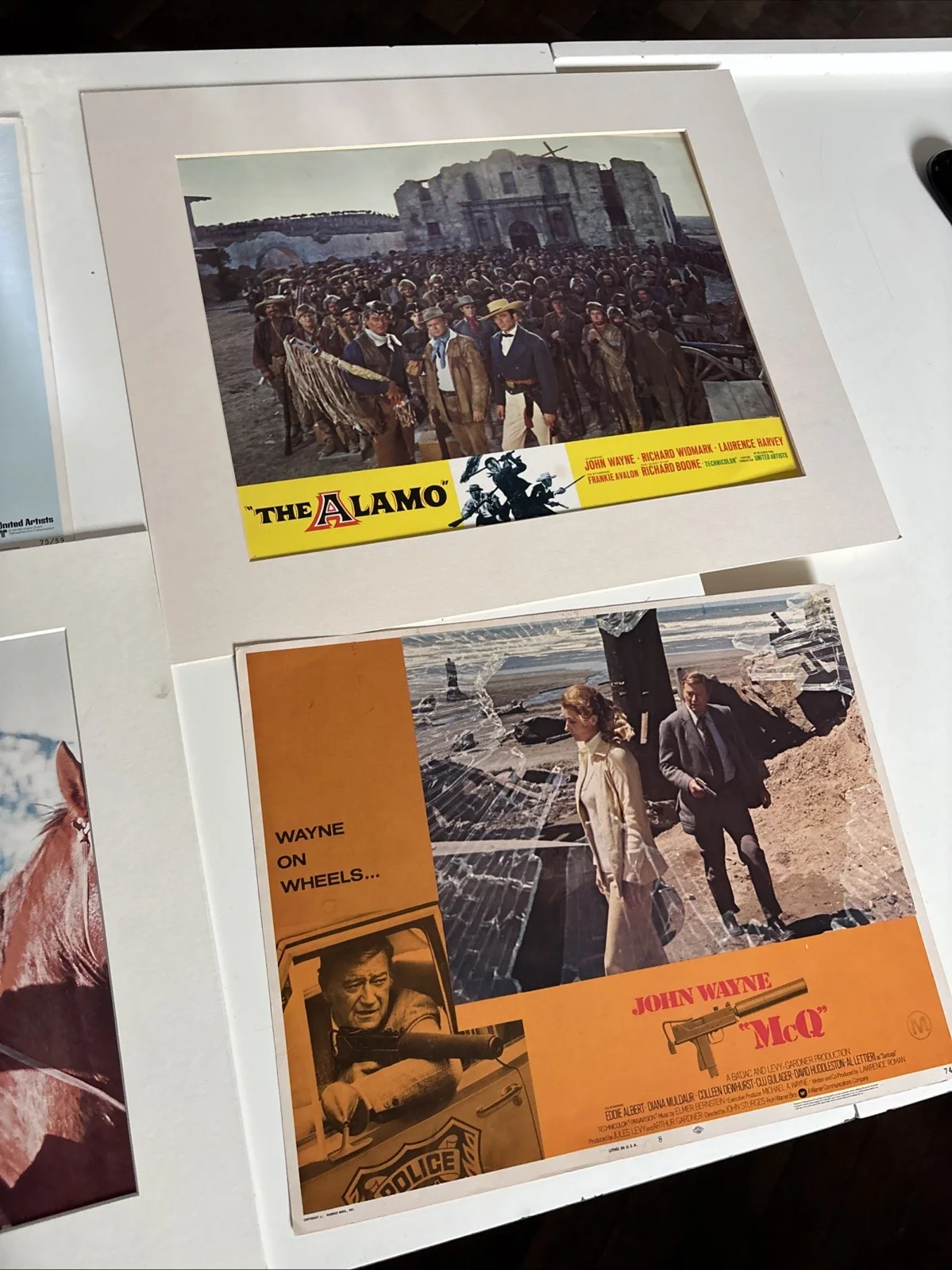 JOHN WAYNE LOBBY CARDS X4 ORIGINALS - VINTAGE MOVIE MEMORABILIA, изображение 3