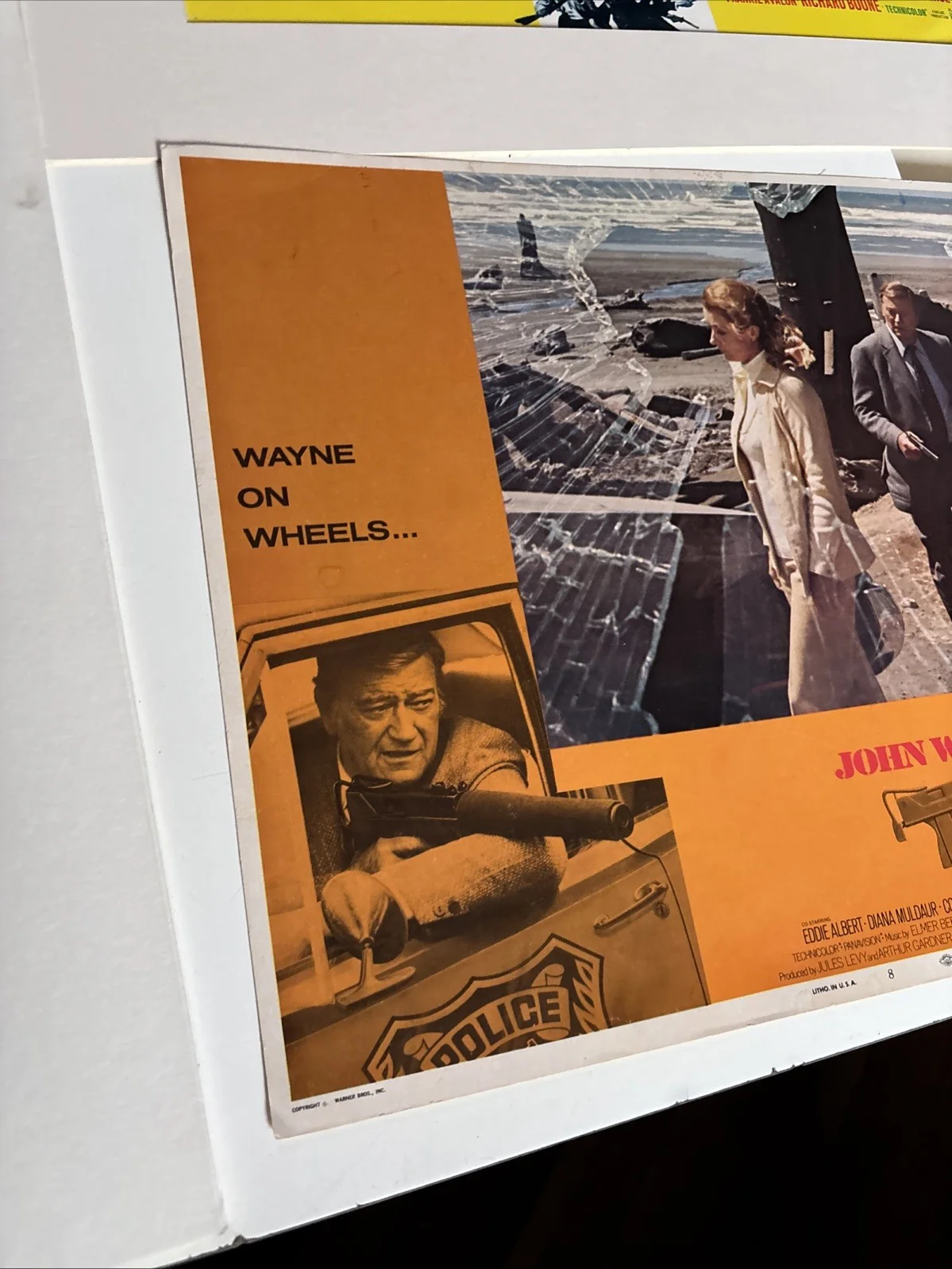 JOHN WAYNE LOBBY CARDS X4 ORIGINALS - VINTAGE MOVIE MEMORABILIA, изображение 5