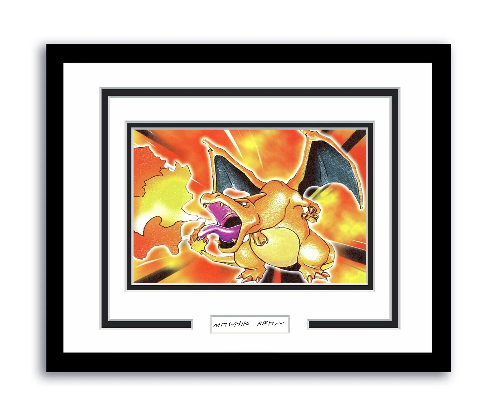 Mitsuhiro Arita — Pokemon Charizard Mitsuhiro Arita Autographed Signed 11x14 Framed Photo ACOA