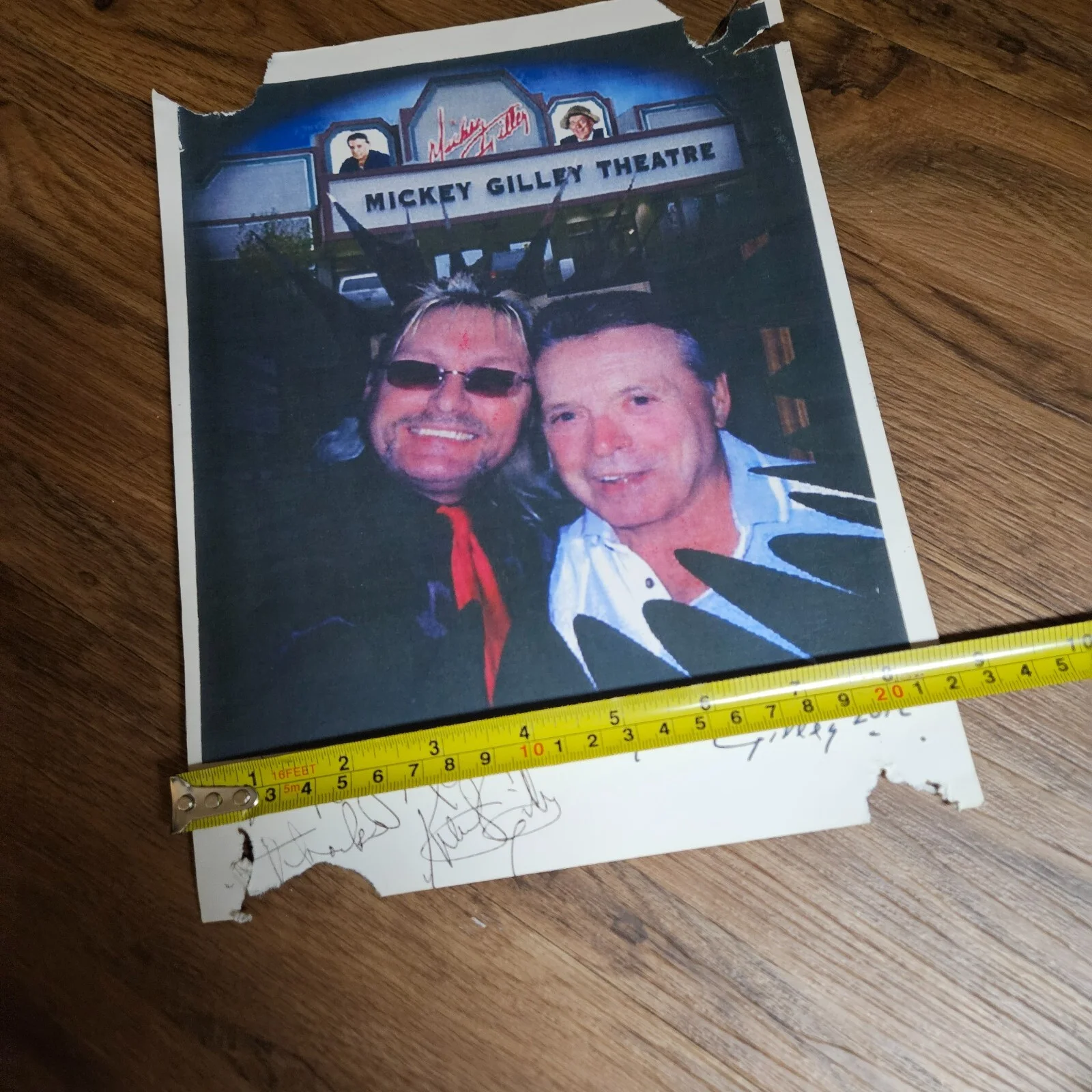 MICKEY GILLEY and son KEITH GILLEY 2012 Autograph Signed Photo 8.5 X 10 VTG, image 4