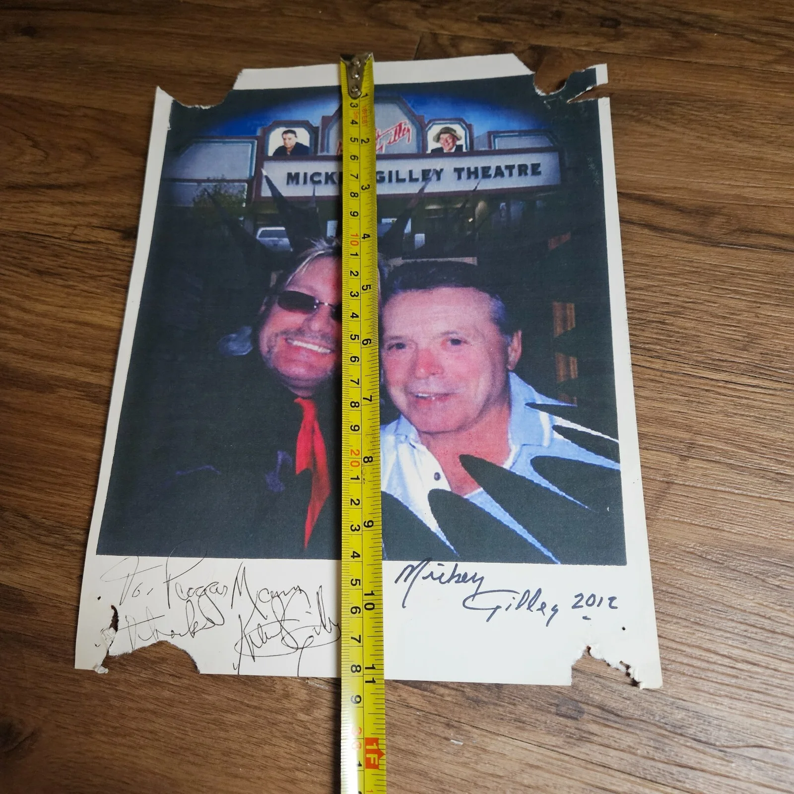 MICKEY GILLEY and son KEITH GILLEY 2012 Autograph Signed Photo 8.5 X 10 VTG, image 5