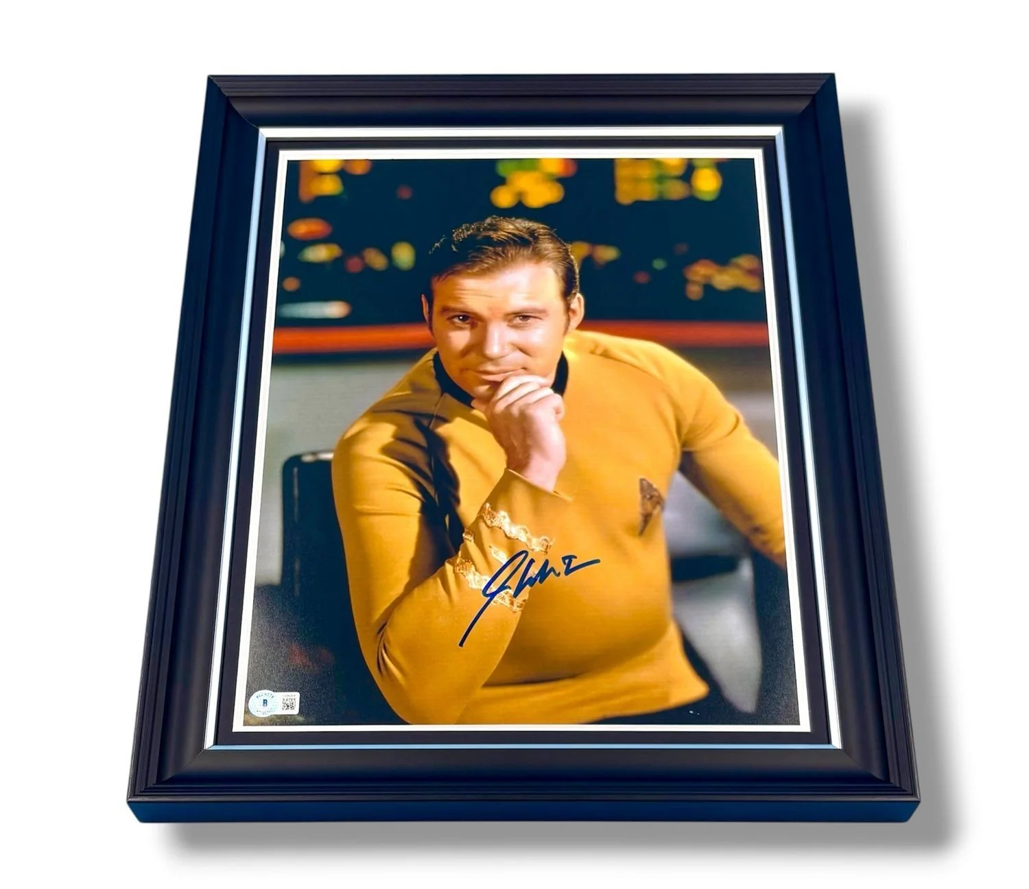 William Shatner Signed Photo Framed & Beckett COA Star Trek Movie Poster Auto, изображение 4