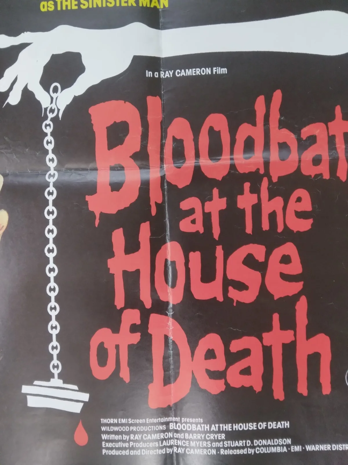 Bloodbath at the House of Death original movie 1984 poster UK quad, изображение 3