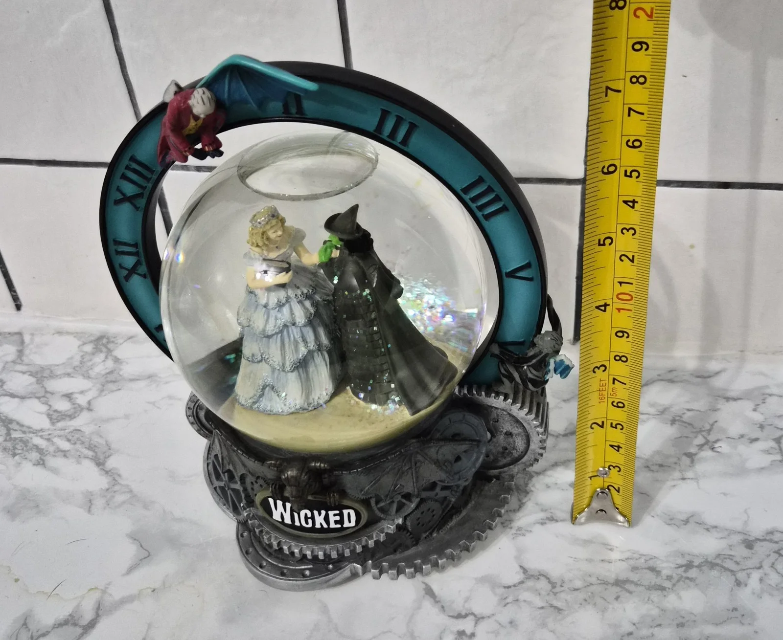 Rare Wicked Broadway Musical Snow Globe 2003 "FOR GOOD" Schwartz Read Descriptio, image 4
