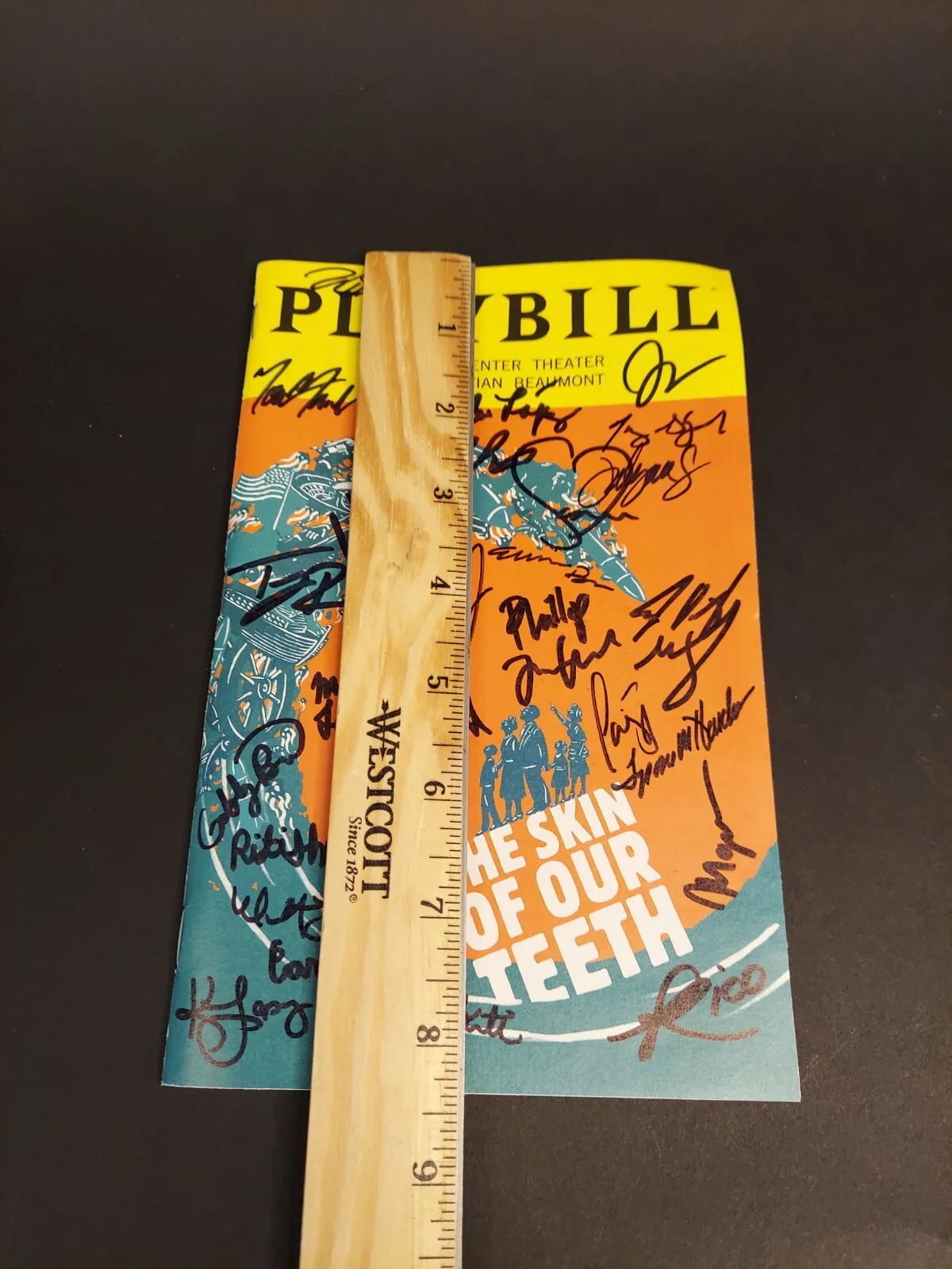 The Skin of Our Teeth Cast Signed Playbill Lincoln Center Theater Playbill, изображение 2