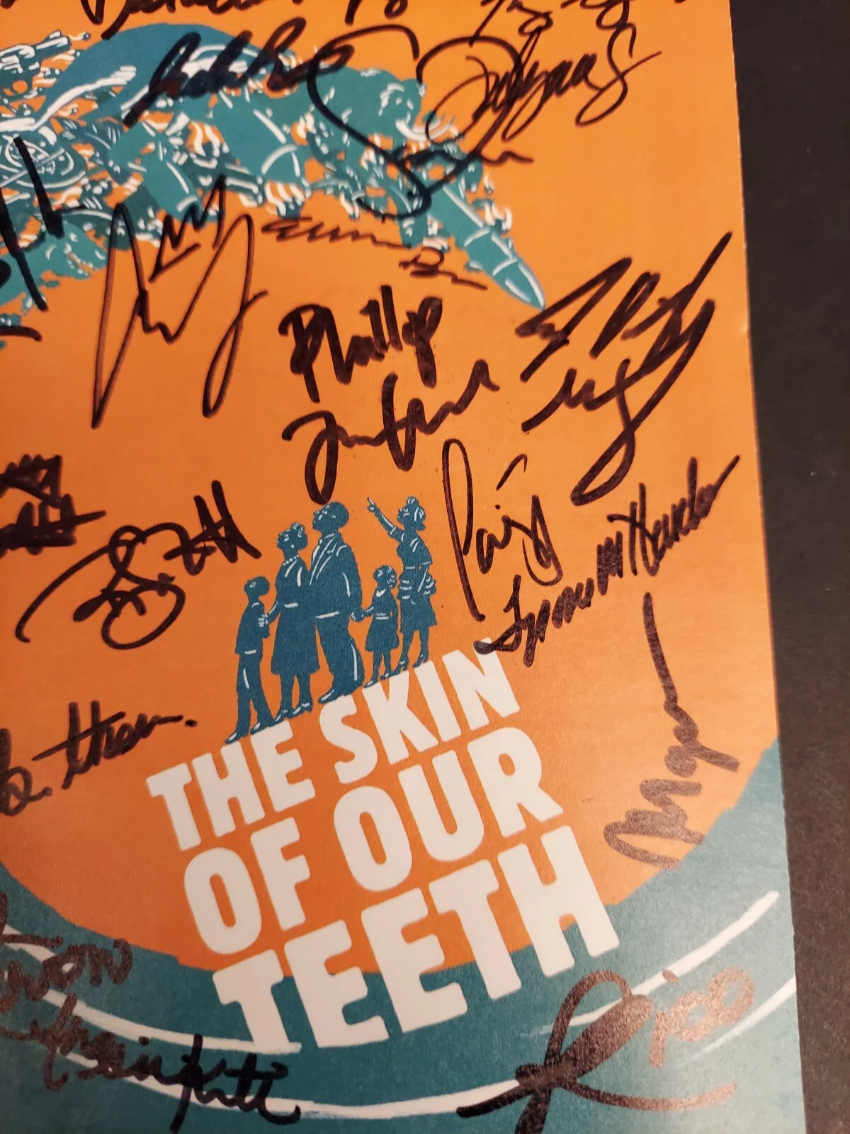 The Skin of Our Teeth Cast Signed Playbill Lincoln Center Theater Playbill, изображение 5