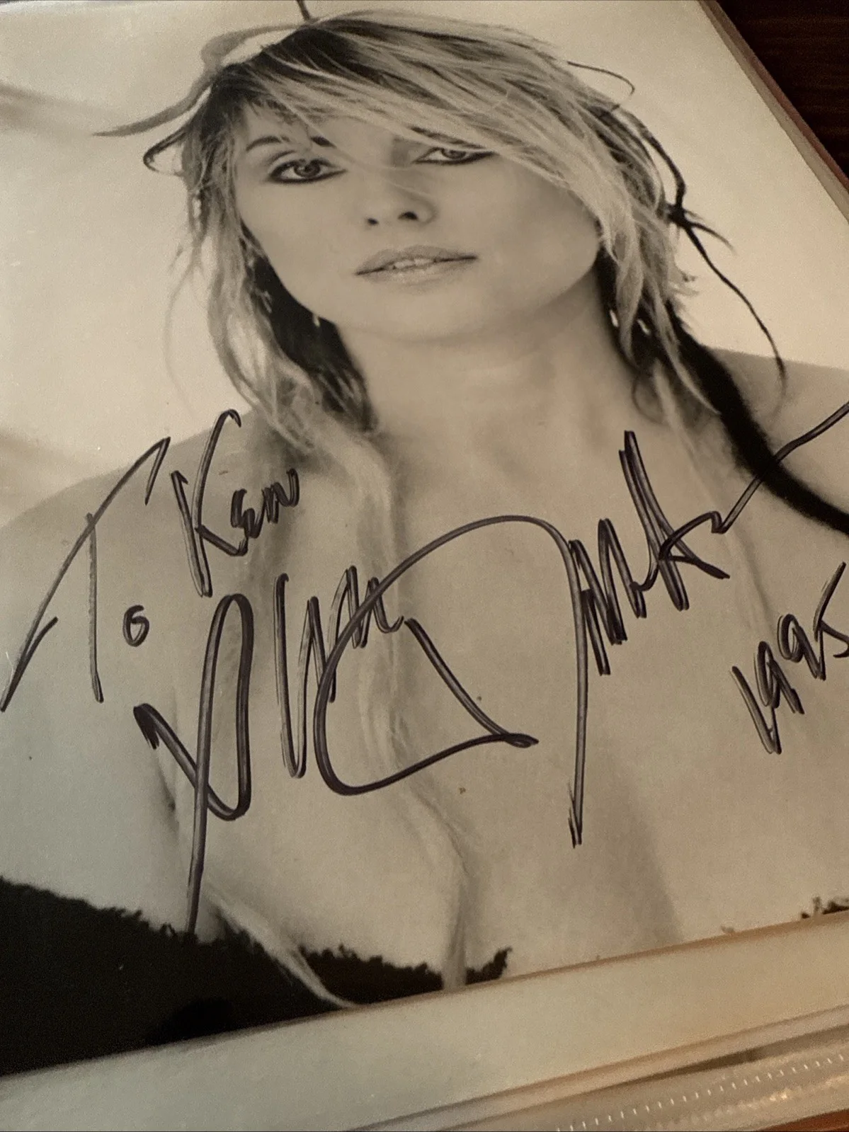 DEBBIE HARRY Signed Autographed 8x10 BLONDIE Photo 1995, изображение 2