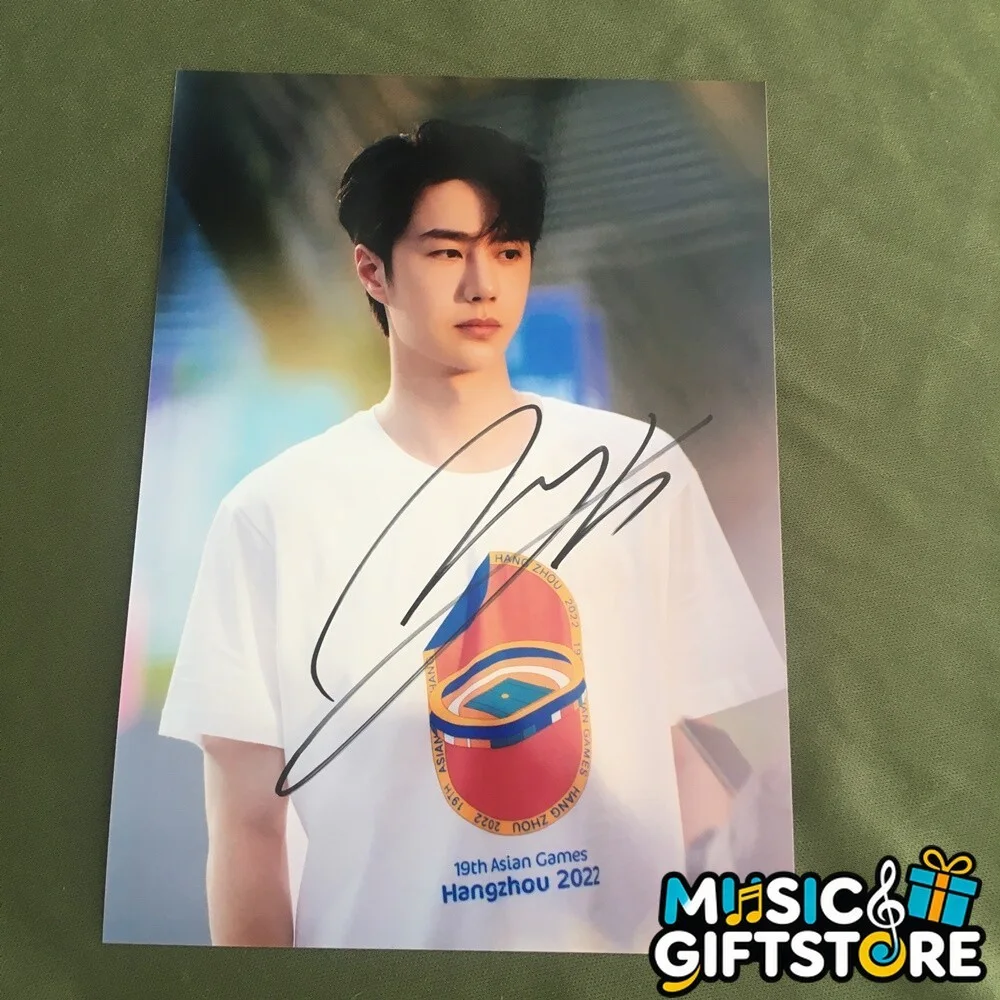 WANG YIBO YI BO PHOTO CARD PICTURE HANG ZHOU GAMES SIGNED AUTOGRAPHED 2023C #MUG, изображение 5