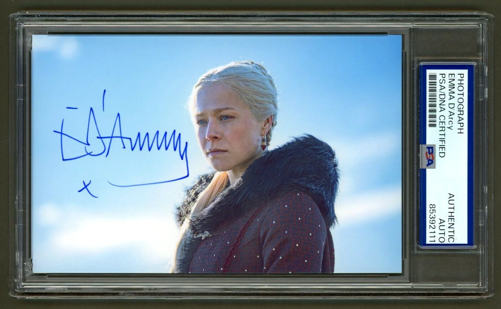Emma D'Arcy — Emma D'Arcy Signed Photo (PSA) House of the Dragon Rhaenyra Targaryen Actor