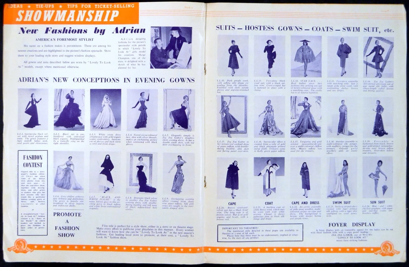 LOVELY TO LOOK AT 1952 Kathryn Grayson, Red Skelton, Howard Keel UK PRESSBOOK, изображение 4
