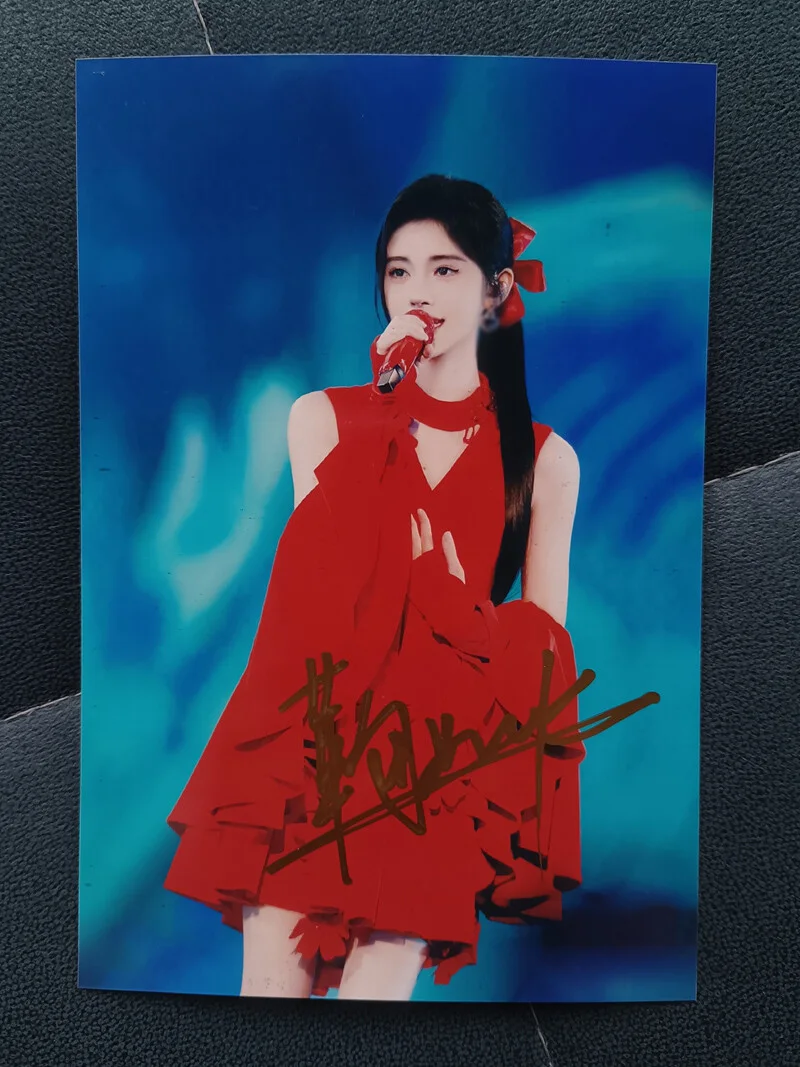 鞠婧祎亲笔签名照片Ju Jingyi Hand Signed Autographed Photo Autograph 6", image 3