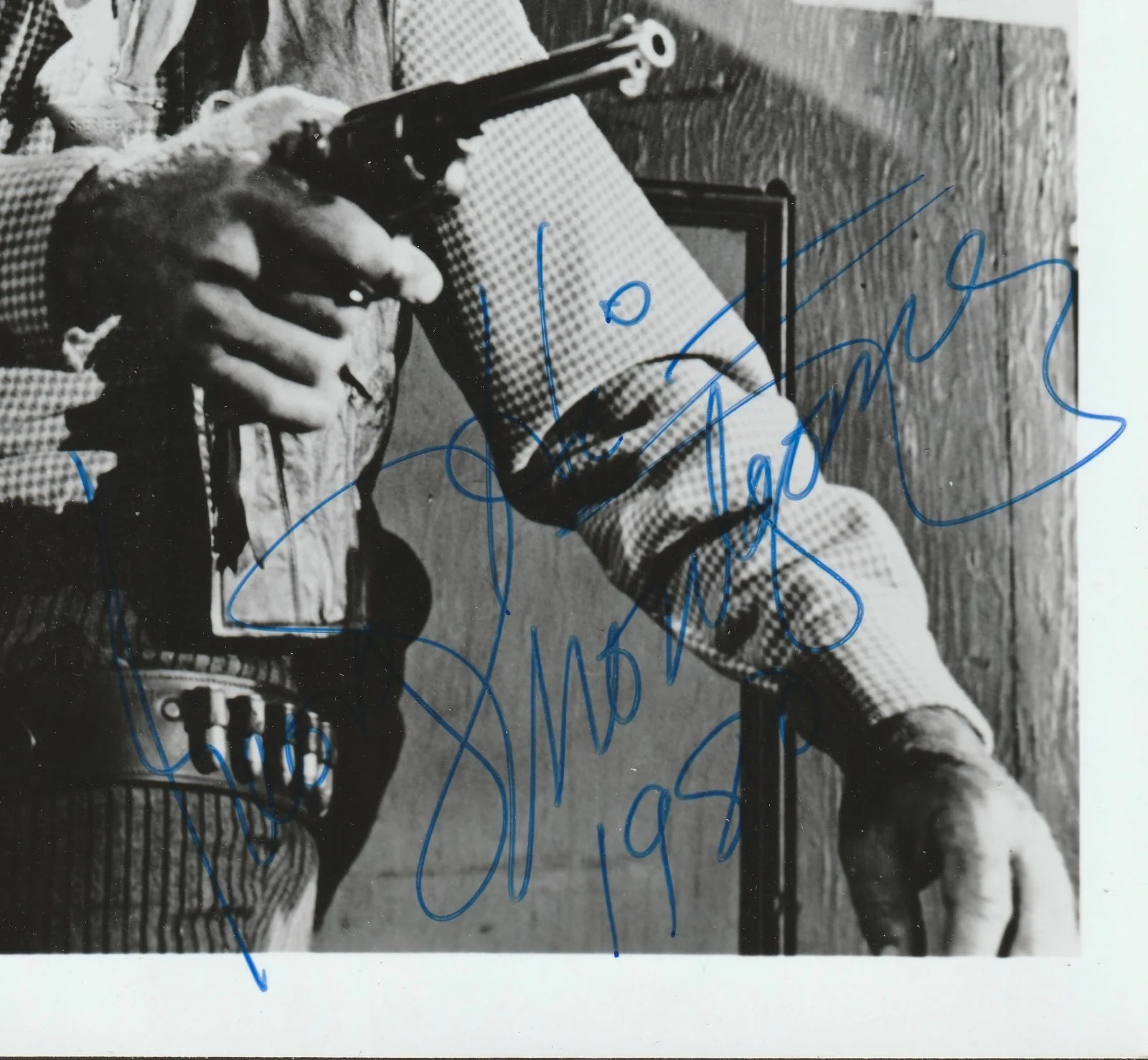 George Montgomery Signed 8x10" Glossy Photograph (Badman's Country, Pat Garrett), изображение 2