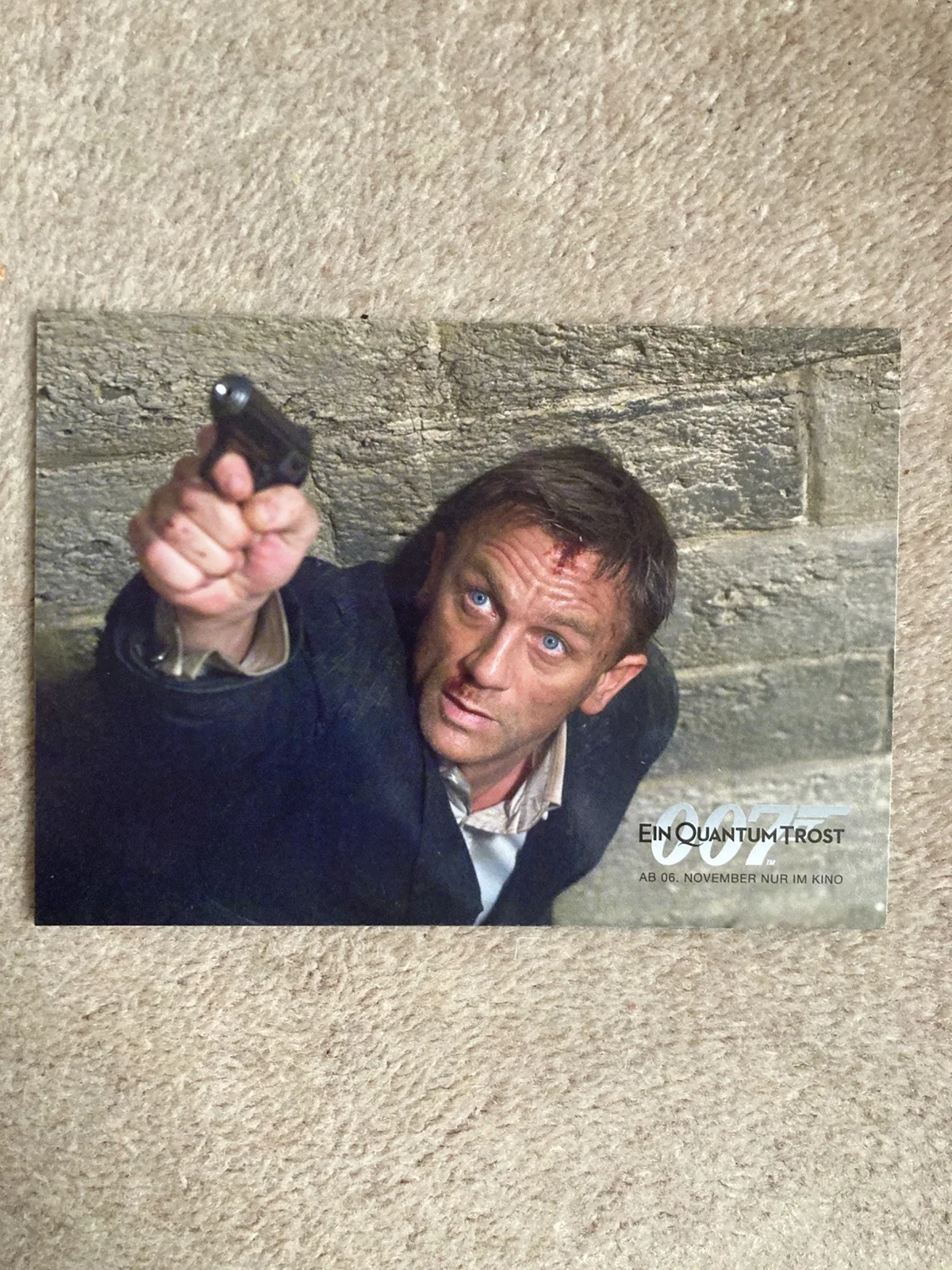 JAMES BOND 007 Daniel Craig Quantum of Solace Set of 9 German Postcards, image 2