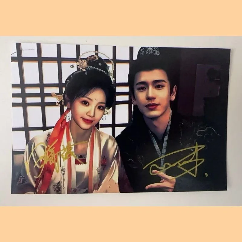 Zhang Ling He Tian Xiwei 逐玉 Autographed Signed Photo Cards, изображение 2