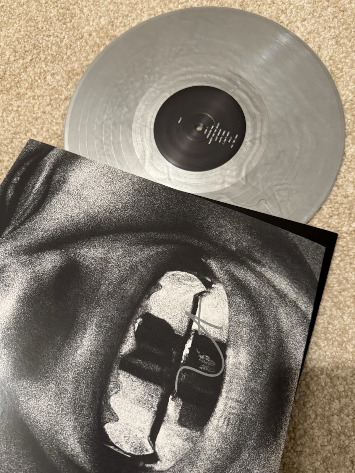 Kanye West “Bully” Signed Vinyl LP Silver Limited Edition Autographed Ye SOFI, image 3