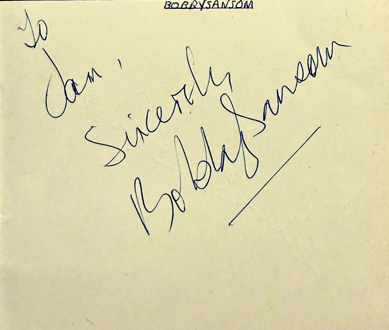 DANNY WILLIAMS & BOBBY SANSOM Dual Signed Autographs 3x4 ALBUM PAGE UK SINGERS, изображение 2