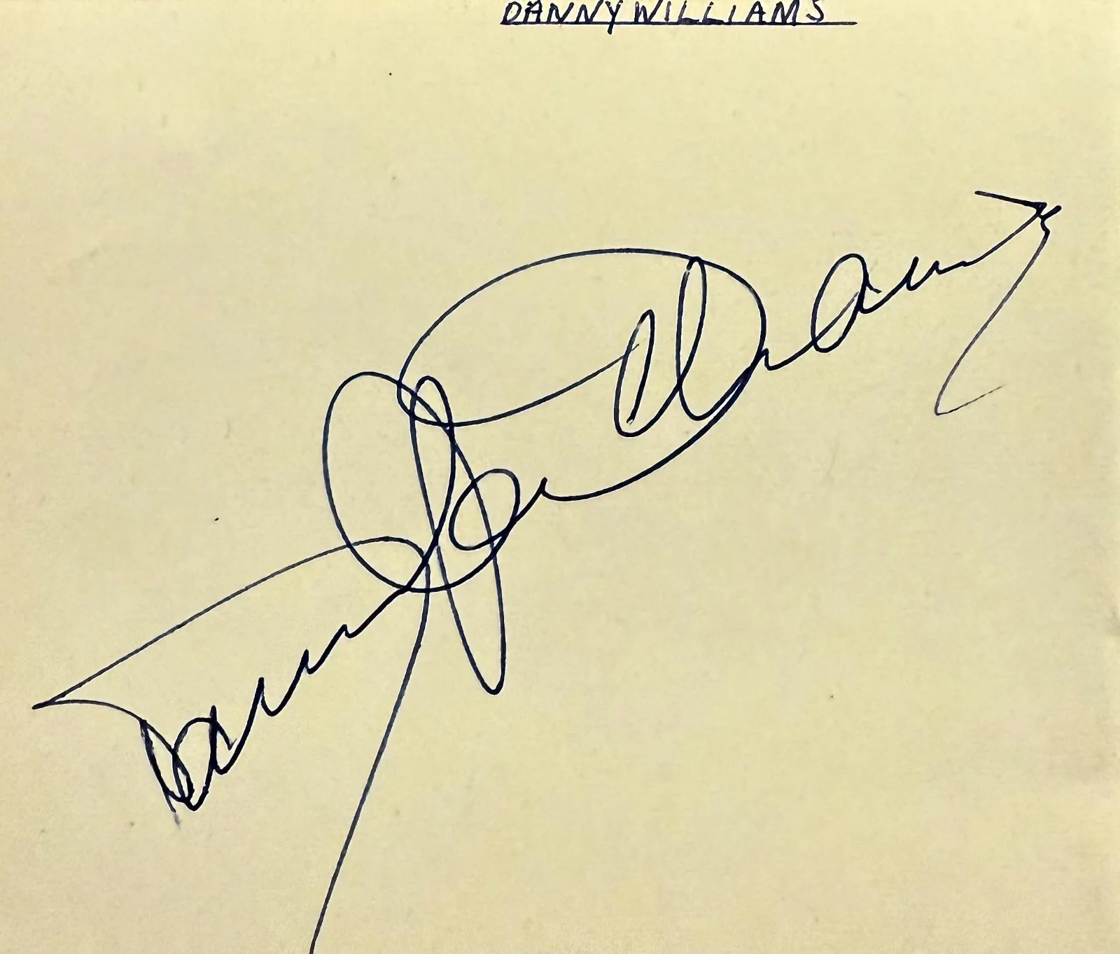 DANNY WILLIAMS & BOBBY SANSOM Dual Signed Autographs 3x4 ALBUM PAGE UK SINGERS, изображение 3